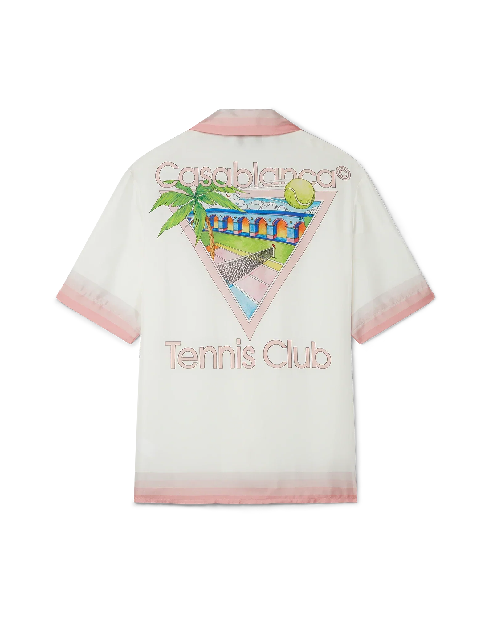 Tennis Club Icon Short Sleeve Silk Shirt | Casablanca Paris | Image 1