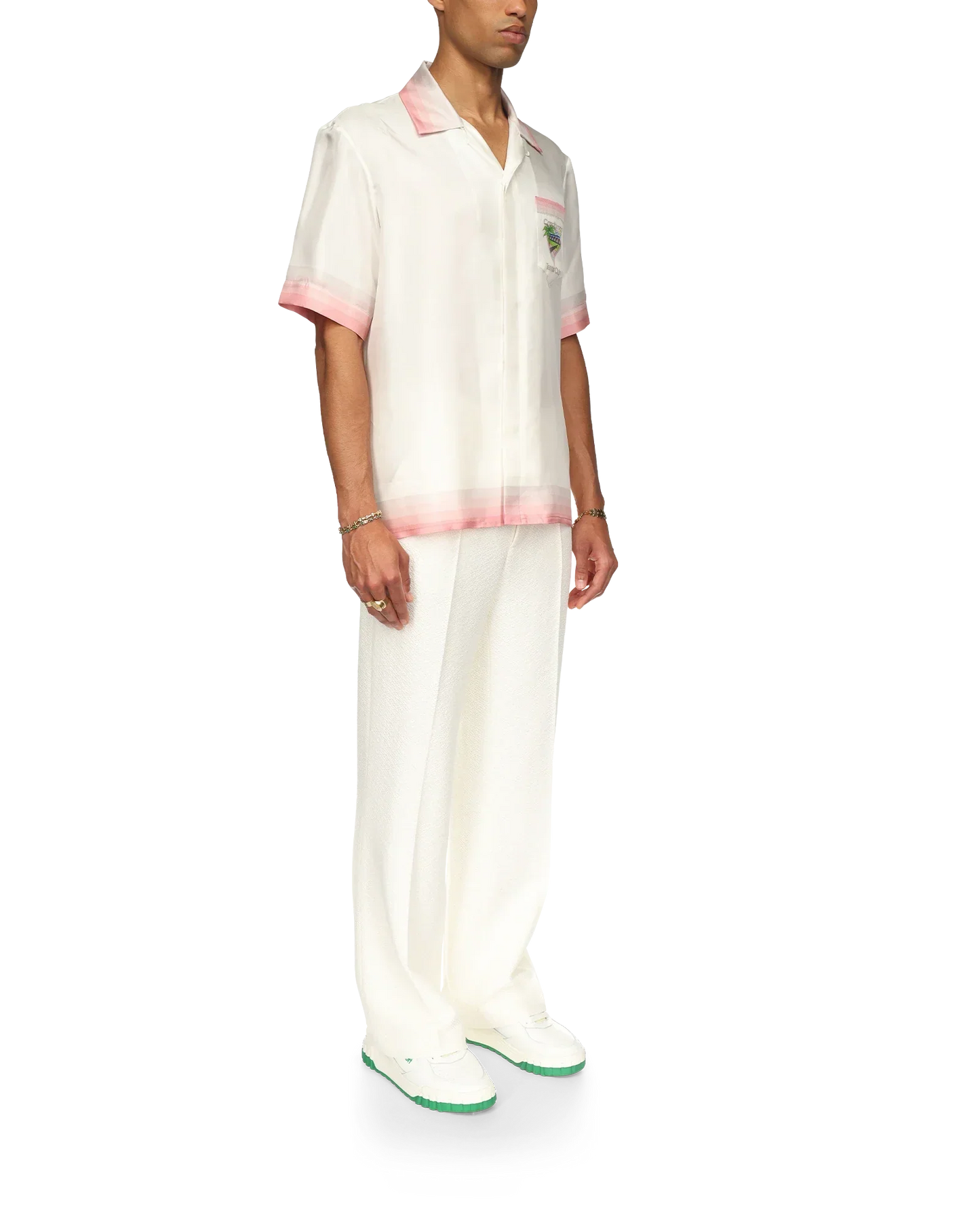 Tennis Club Icon Short Sleeve Silk Shirt | Casablanca Paris | Image 4
