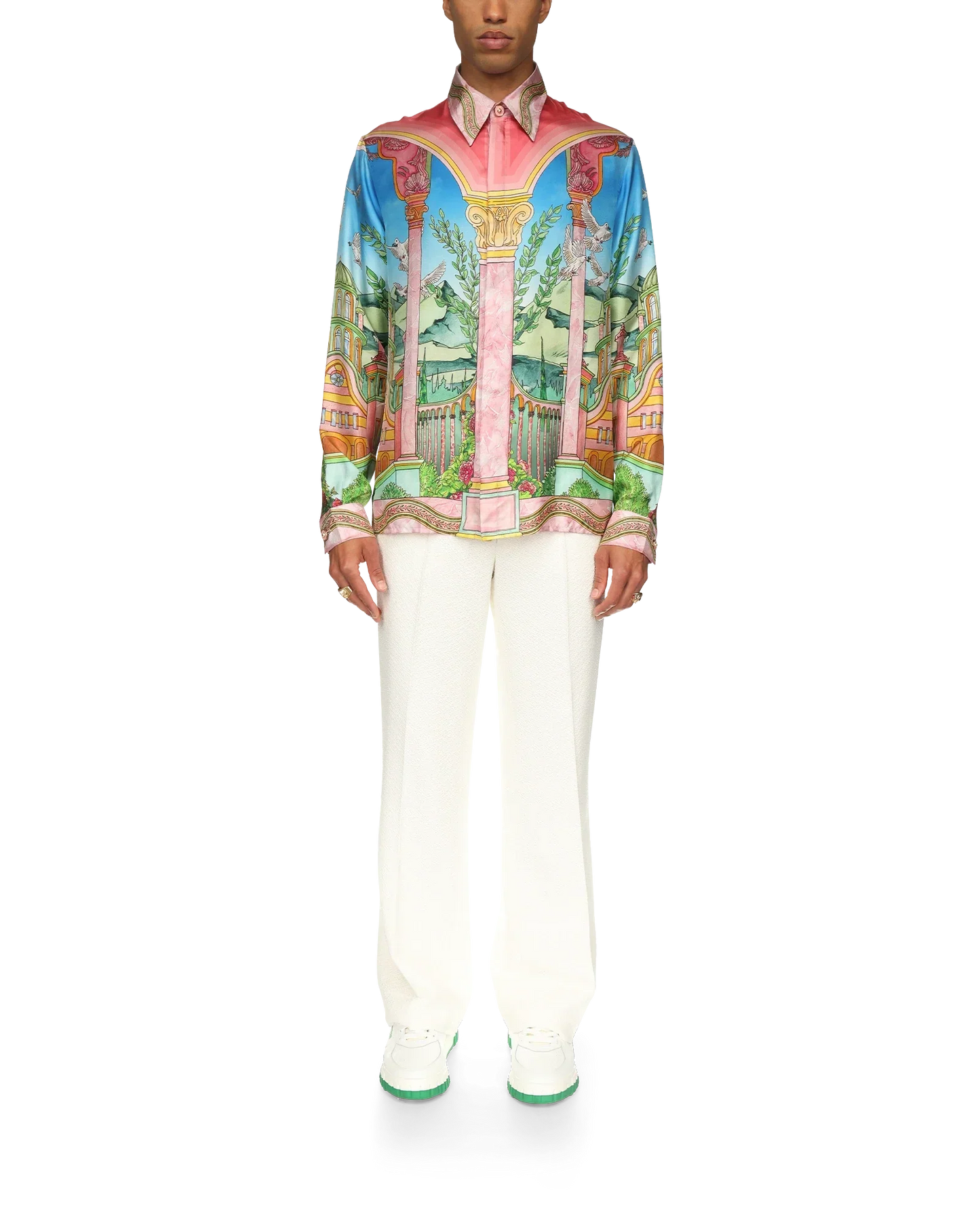Le Jardin Ideal Long Sleeve Long Sleeve Shirt | Casablanca Paris | Image 2