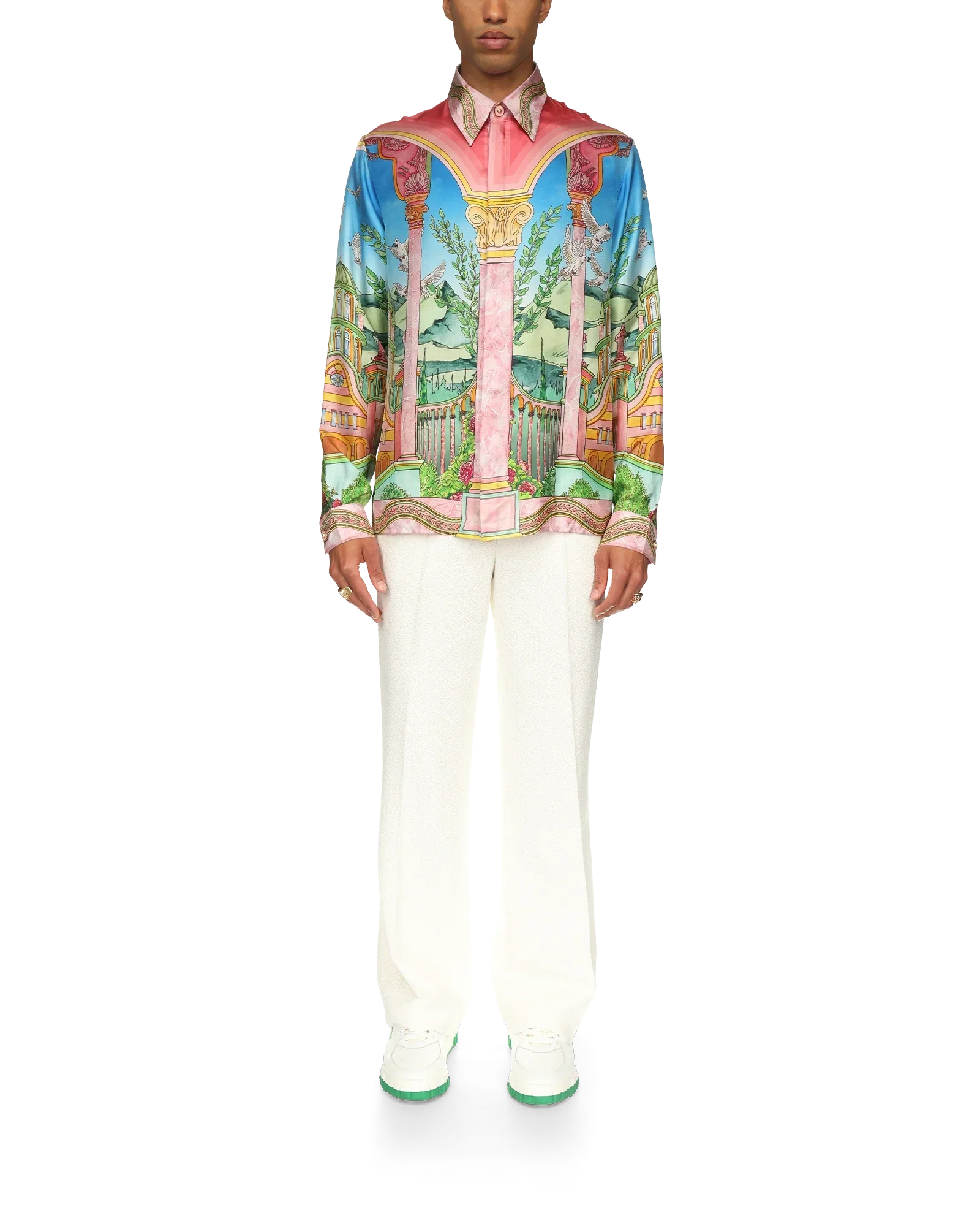 Le Jardin Ideal Long Sleeve Long Sleeve Shirt | Casablanca Paris | Image 2