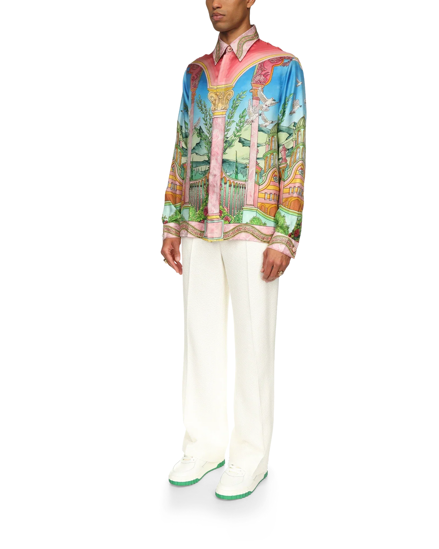 Le Jardin Ideal Long Sleeve Long Sleeve Shirt | Casablanca Paris | Image 4