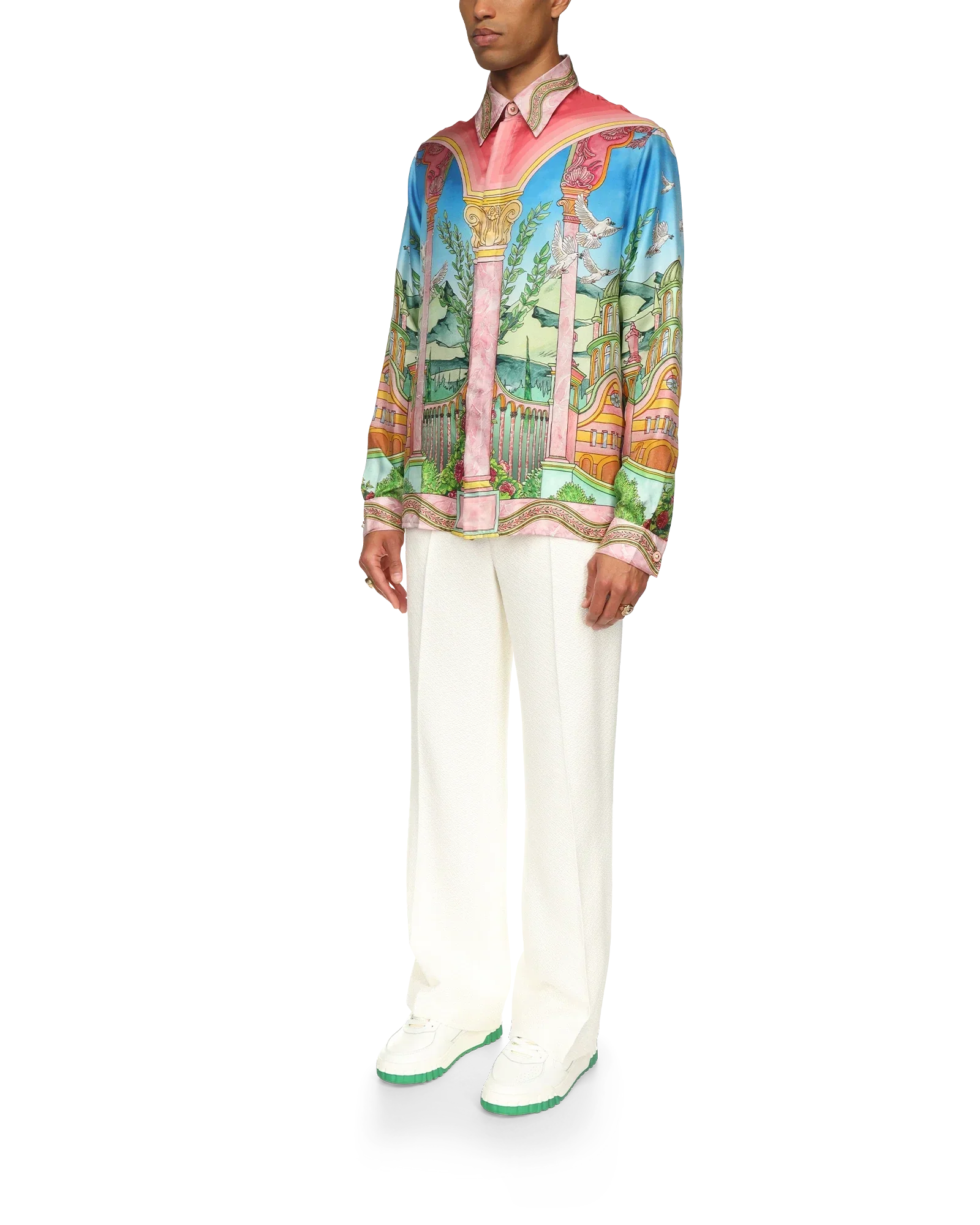 Le Jardin Ideal Long Sleeve Long Sleeve Shirt | Casablanca Paris | Image 4
