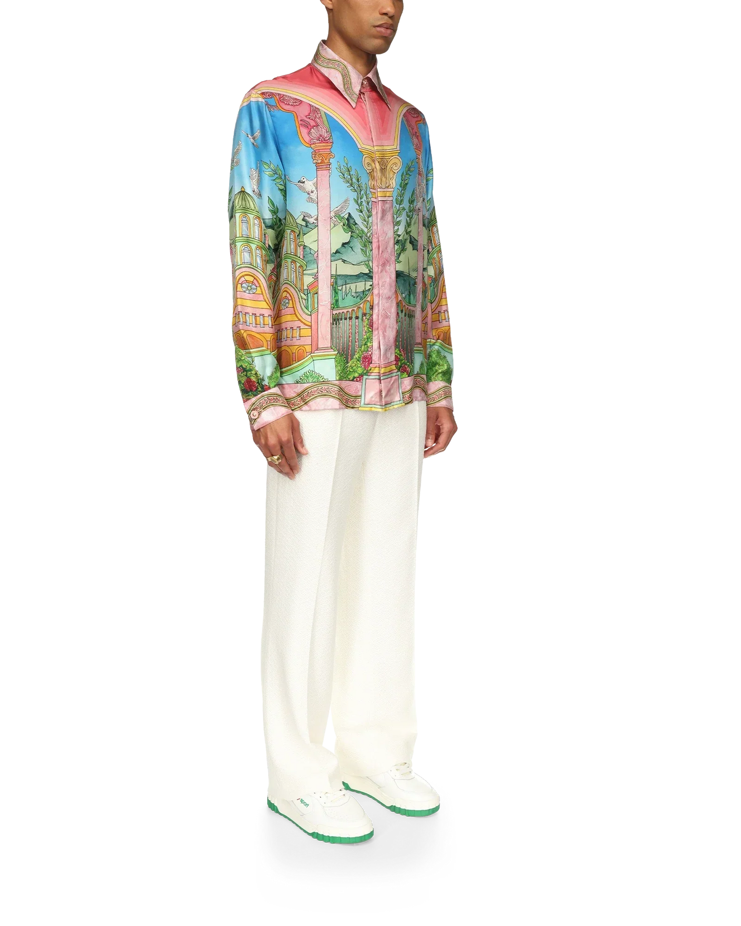 Le Jardin Ideal Long Sleeve Long Sleeve Shirt | Casablanca Paris | Image 3