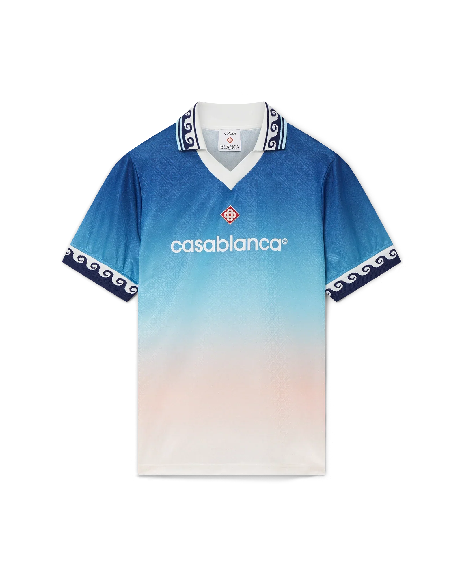 Jacquard Gradient Football Shirt | Casablanca Paris | Image 1