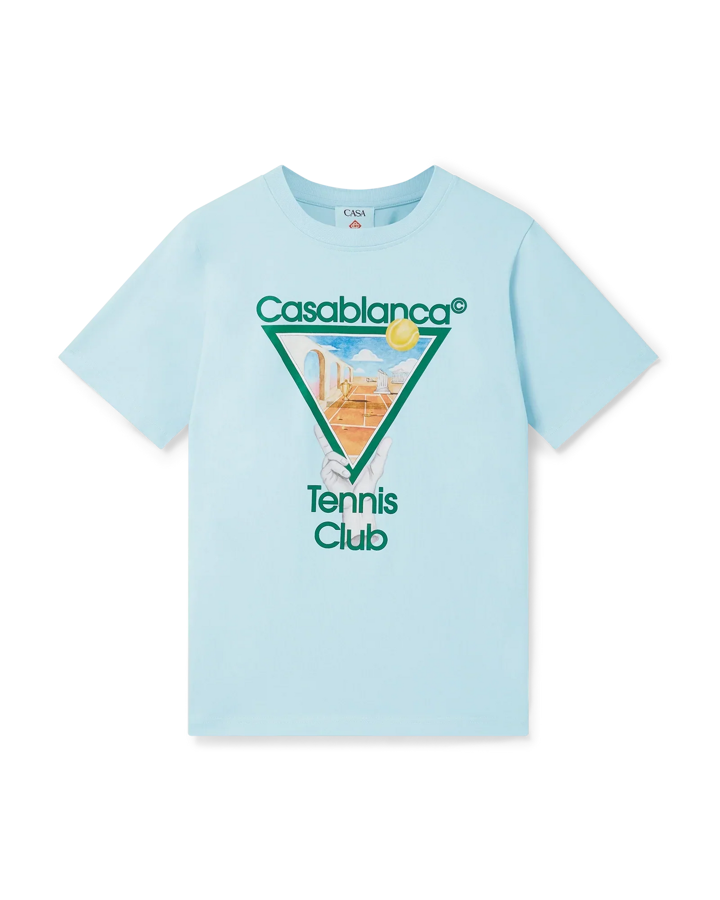 Metaphysical Tennis Icon Short Sleeve T-Shirt | Casablanca Paris | Image 1
