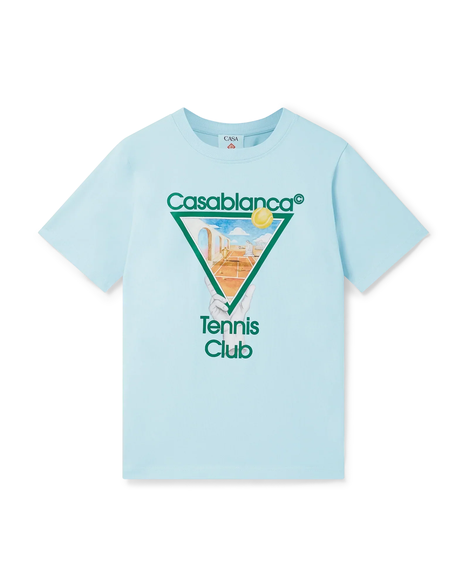 Metaphysical Tennis Icon Short Sleeve T-Shirt | Casablanca Paris | Image 1