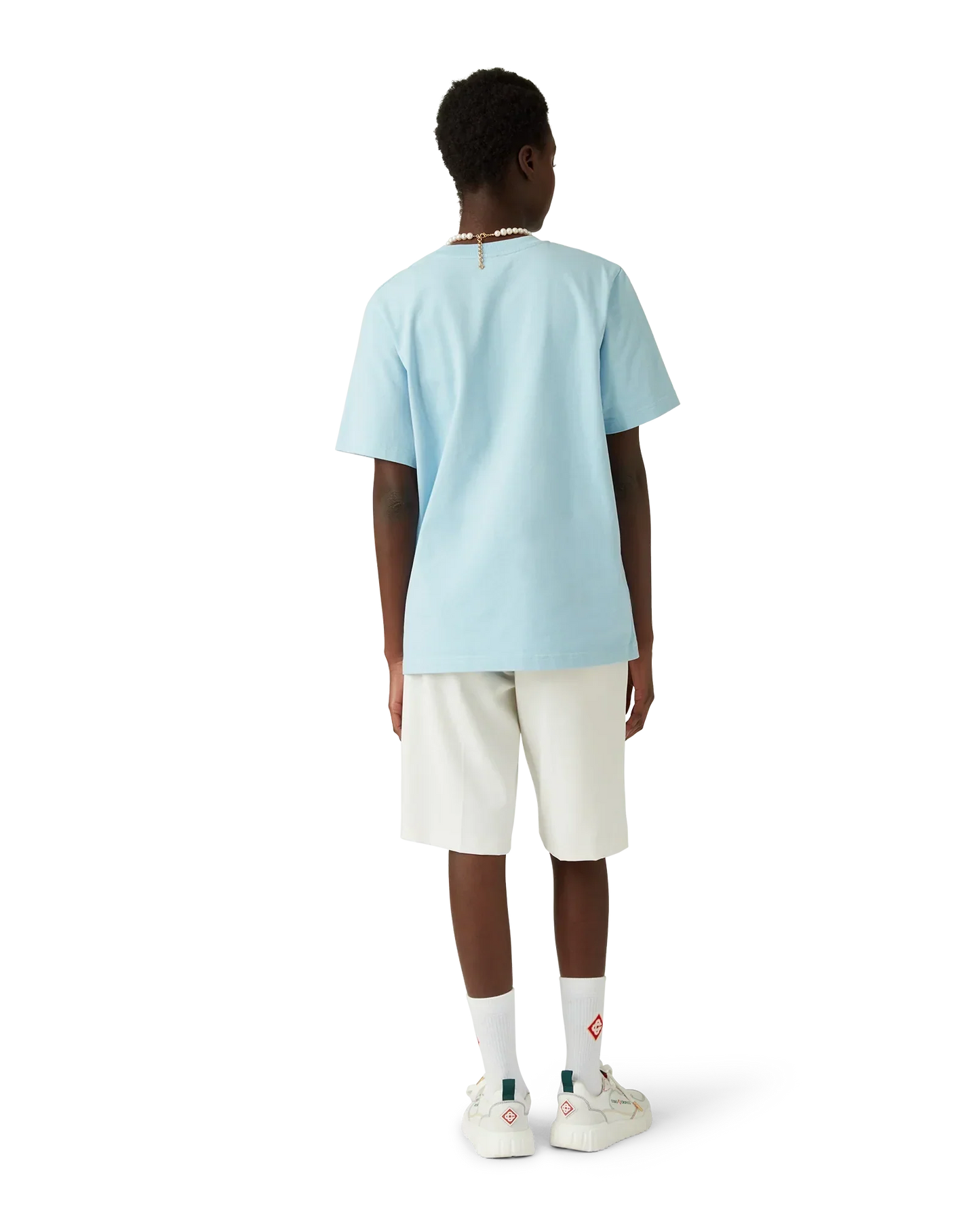 Metaphysical Tennis Icon Short Sleeve T-Shirt | Casablanca Paris | Image 6
