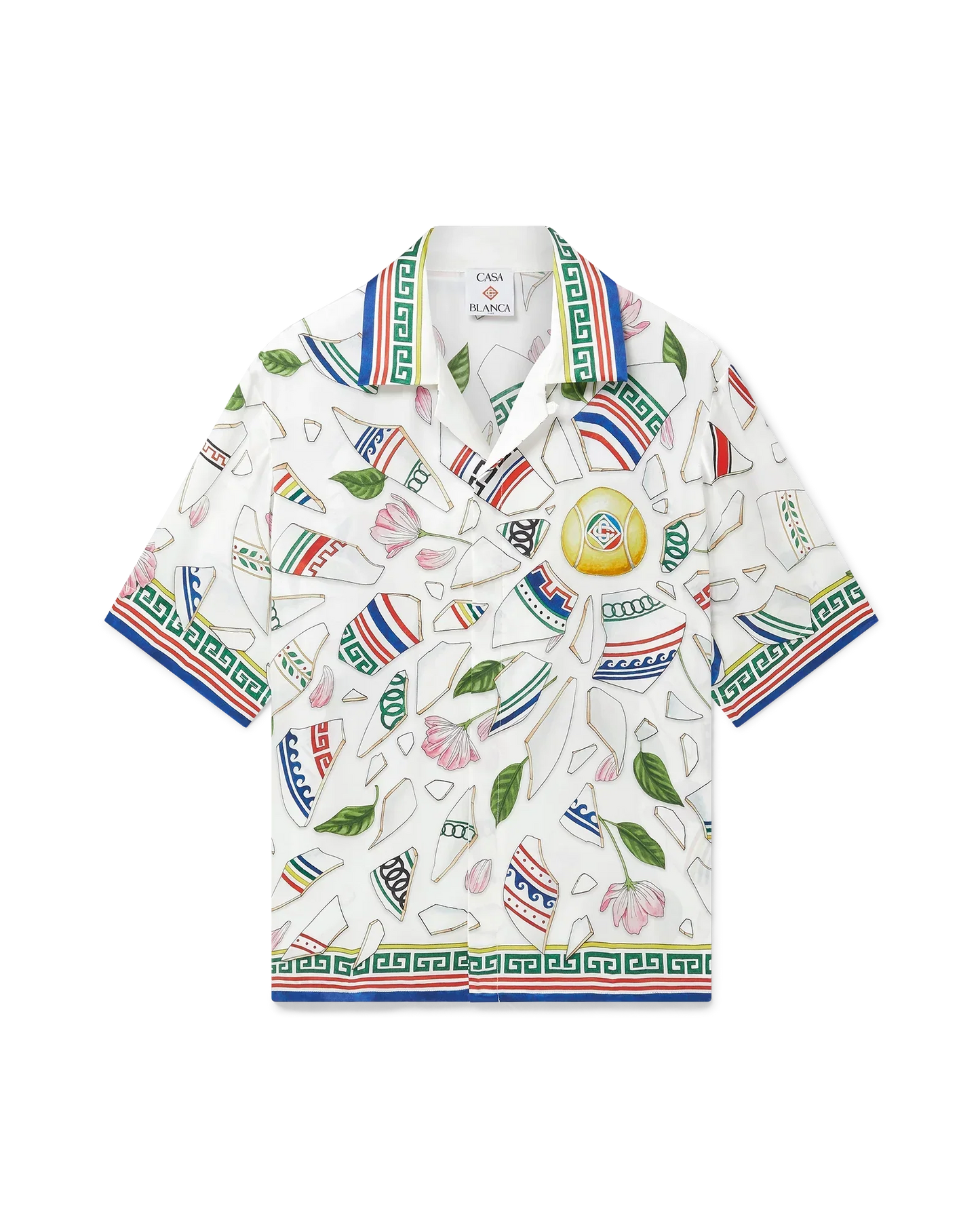 Le Vase Brise Short Sleeve Silk Shirt | Casablanca Paris | Image 1