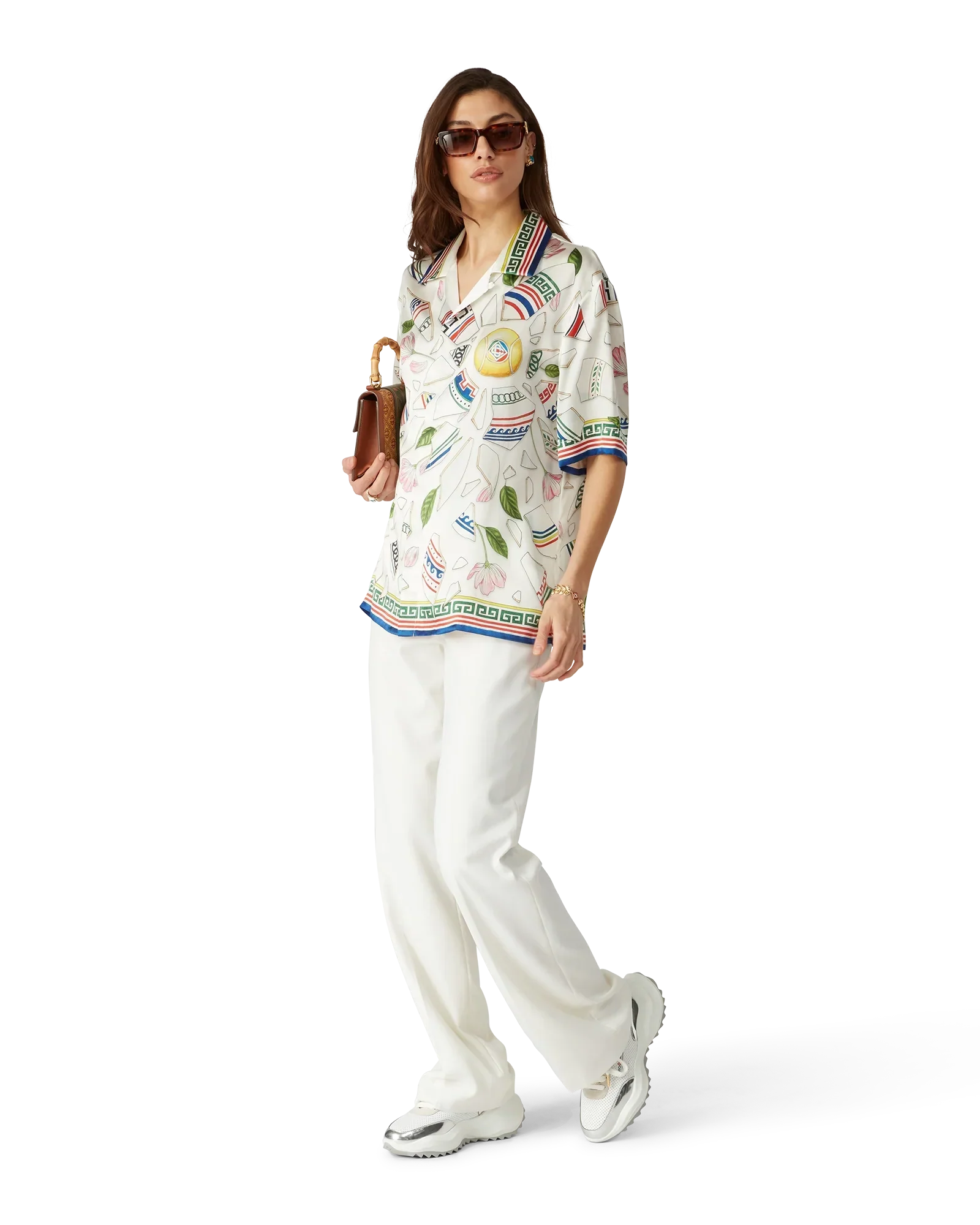 Le Vase Brise Short Sleeve Silk Shirt | Casablanca Paris | Image 6