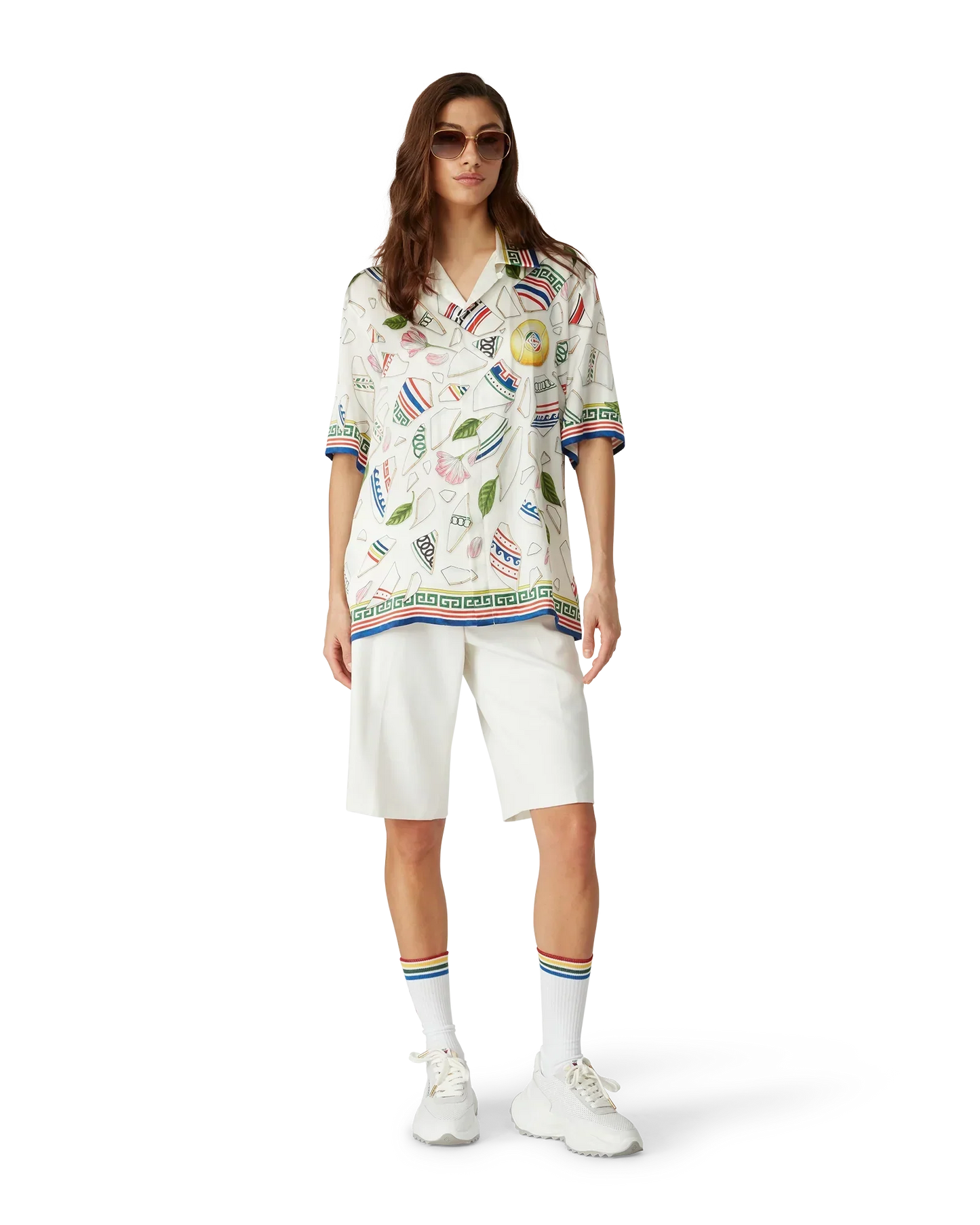 Le Vase Brise Short Sleeve Silk Shirt | Casablanca Paris | Image 2