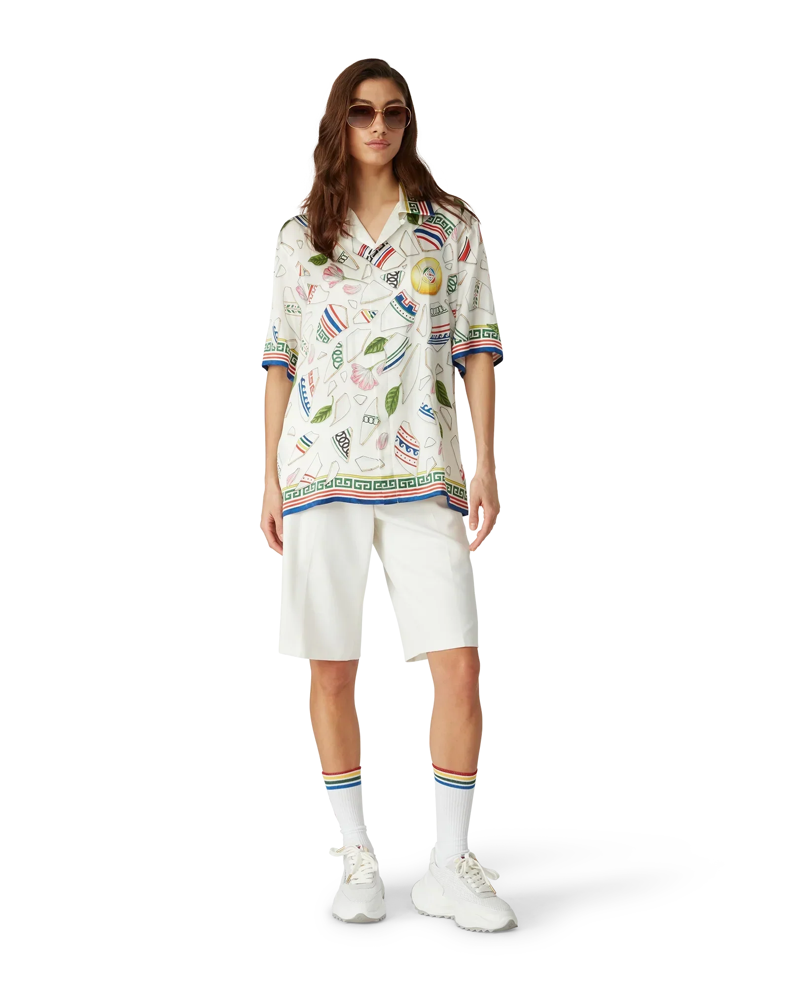 Le Vase Brise Short Sleeve Silk Shirt | Casablanca Paris | Image 2