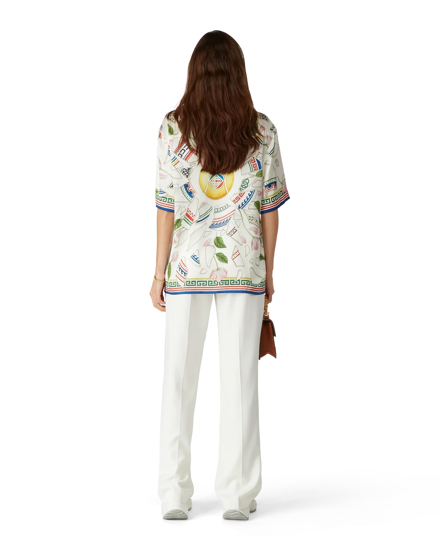 Le Vase Brise Short Sleeve Silk Shirt | Casablanca Paris | Image 7