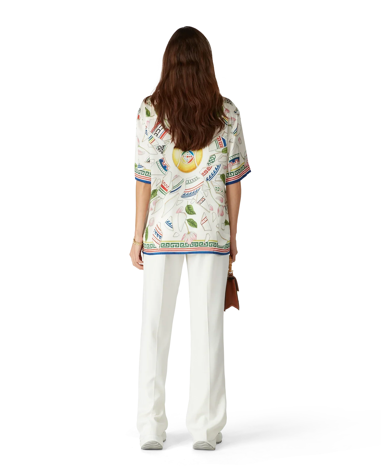 Le Vase Brise Short Sleeve Silk Shirt | Casablanca Paris | Image 7