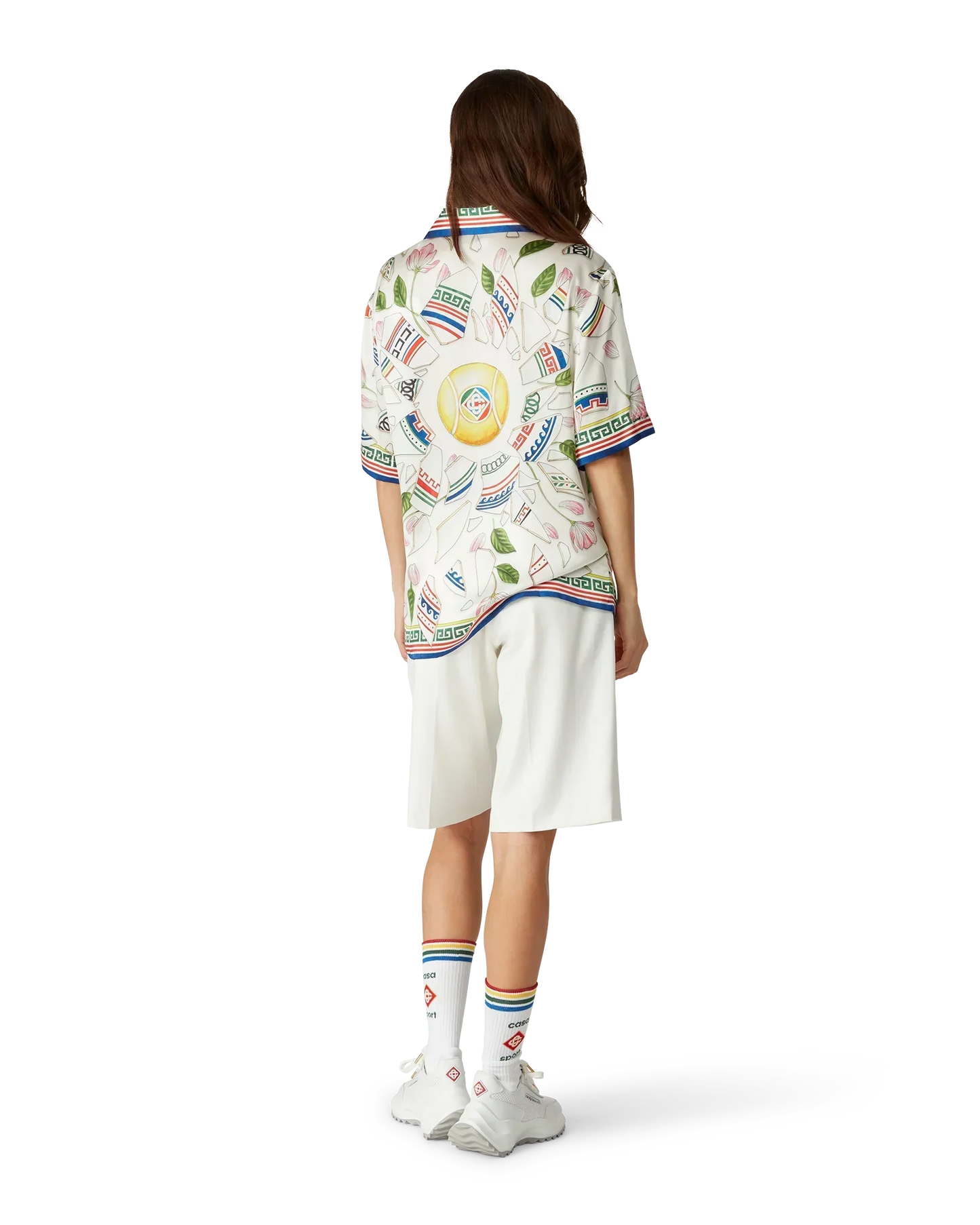 Le Vase Brise Short Sleeve Silk Shirt | Casablanca Paris | Image 3
