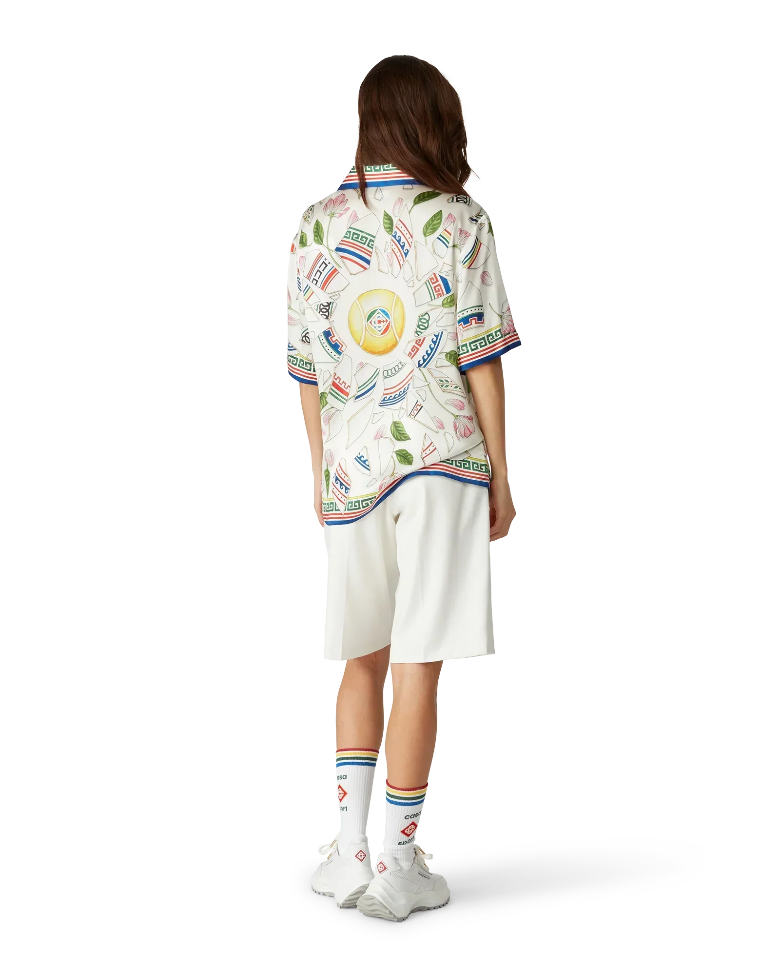 Le Vase Brise Short Sleeve Silk Shirt | Casablanca Paris | Image 3