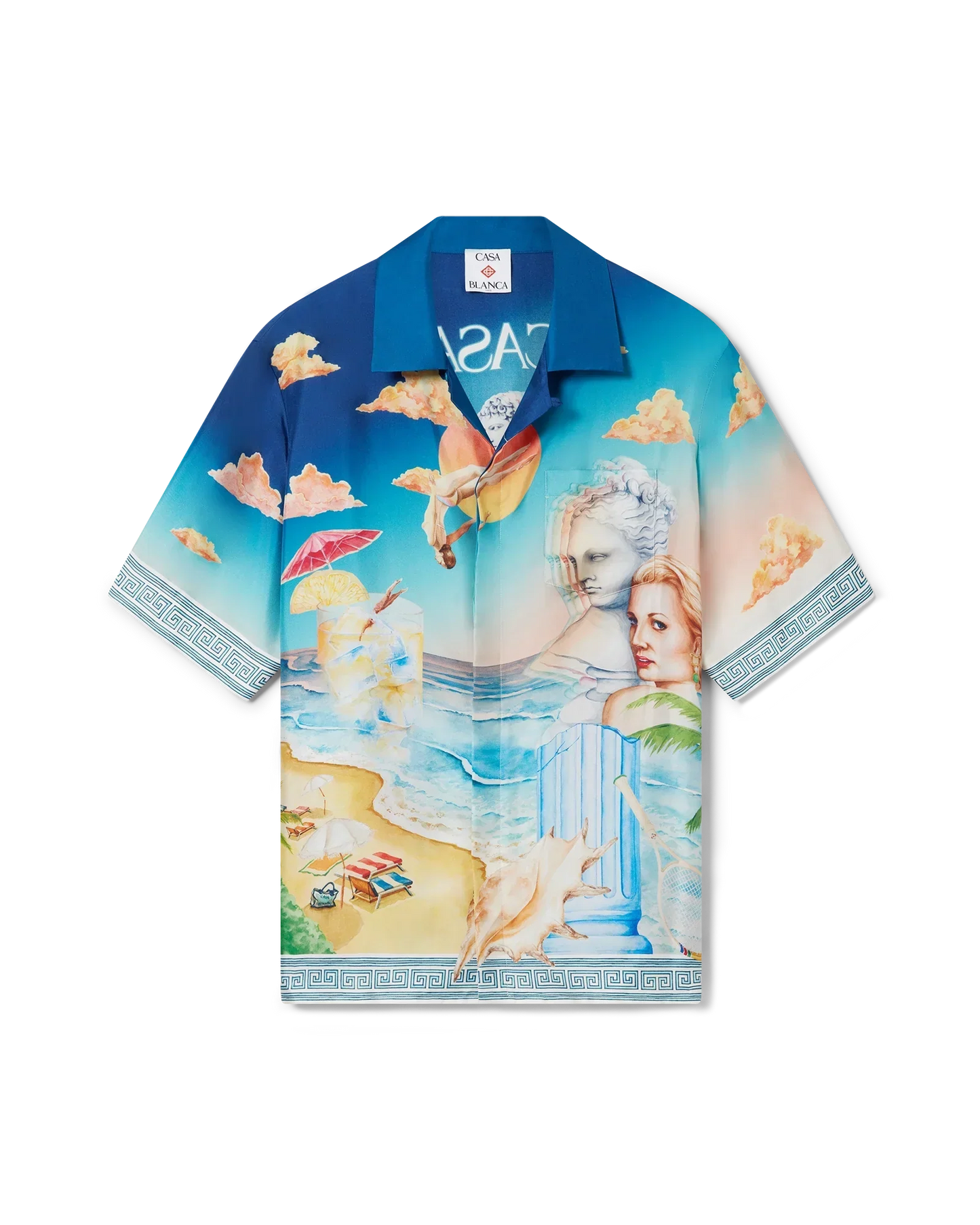 Le Plongeon Short Sleeve Silk Shirt | Casablanca Paris | Image 1
