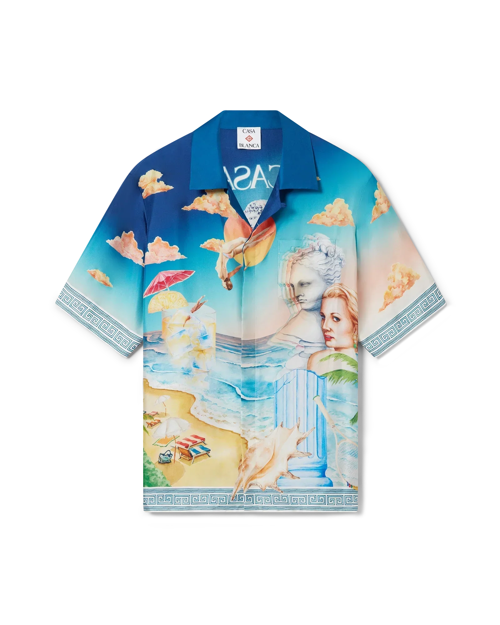 Le Plongeon Short Sleeve Silk Shirt | Casablanca Paris | Image 1