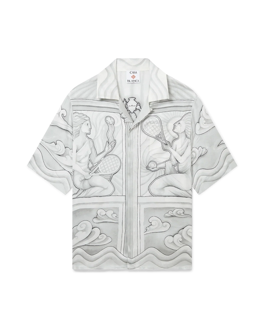Sacred Stone Short Sleeve Silk Shirt | Casablanca Paris | Image 1