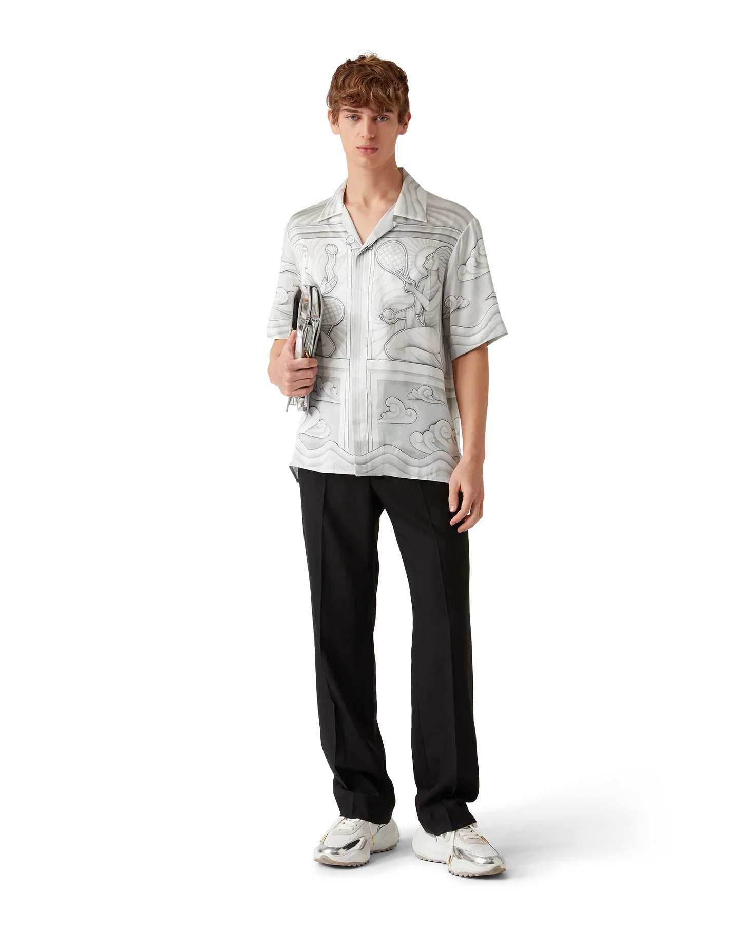 Sacred Stone Short Sleeve Silk Shirt | Casablanca Paris | Image 2