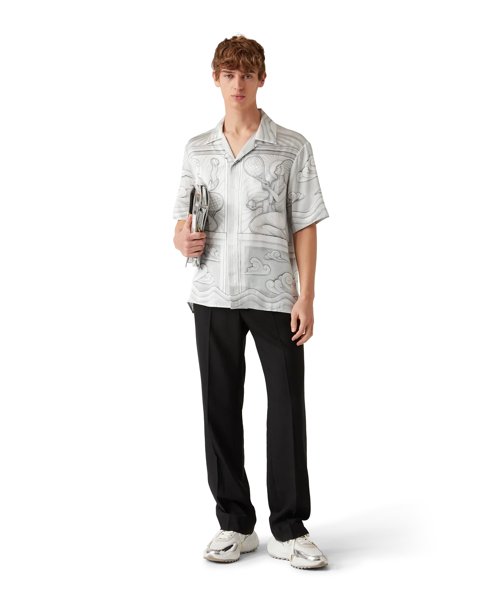 Sacred Stone Short Sleeve Silk Shirt | Casablanca Paris | Image 2