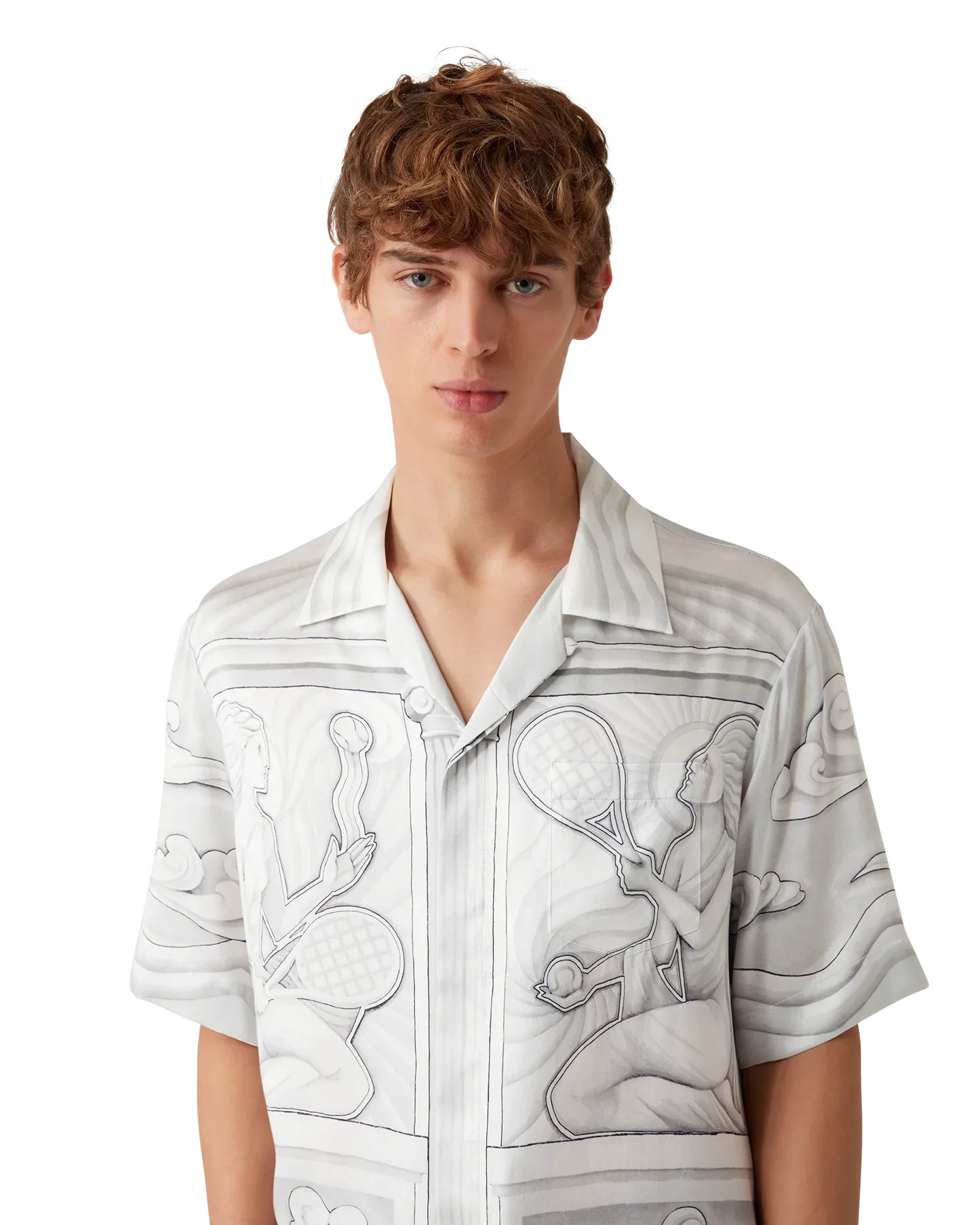 Sacred Stone Short Sleeve Silk Shirt | Casablanca Paris | Image 5