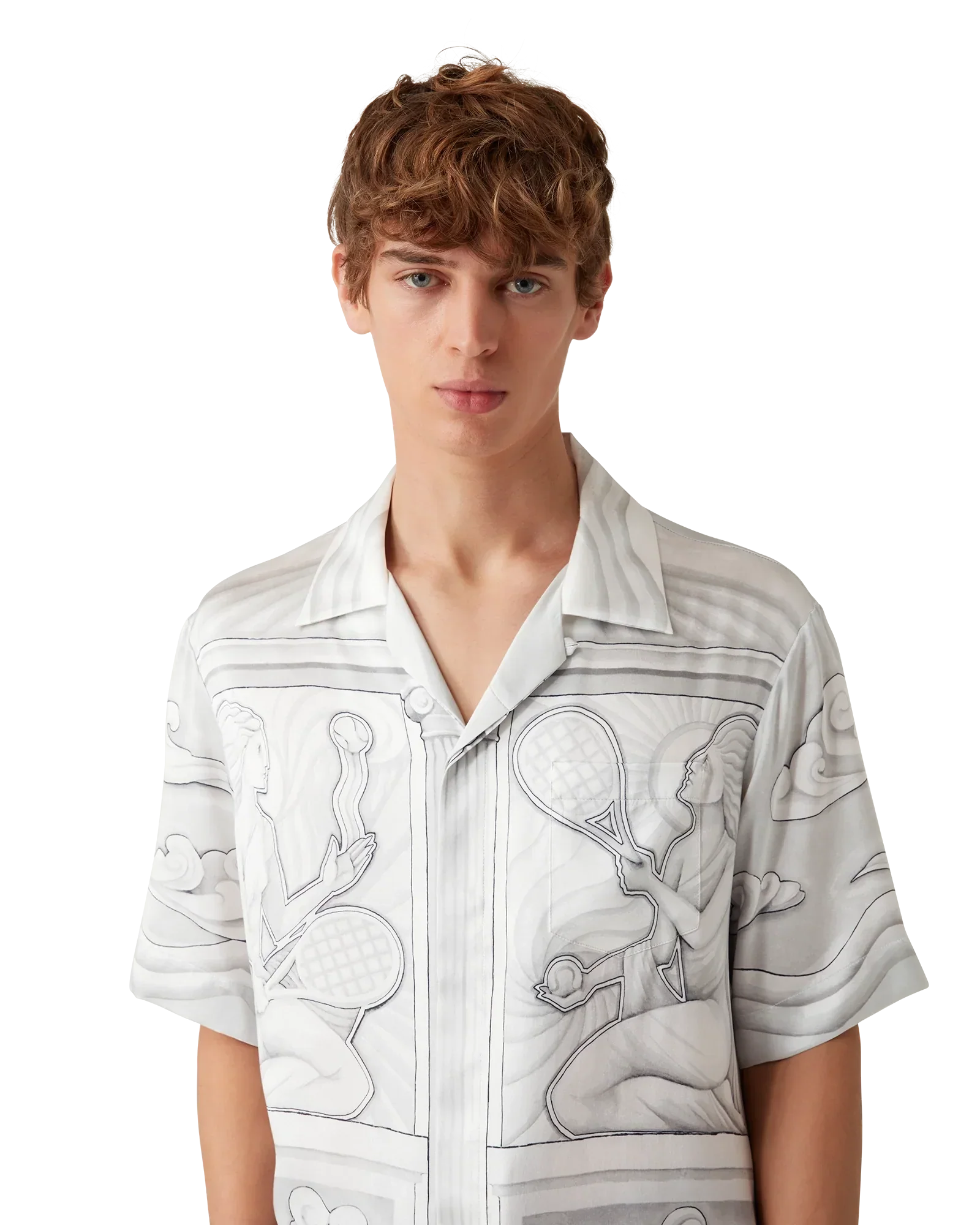 Sacred Stone Short Sleeve Silk Shirt | Casablanca Paris | Image 5