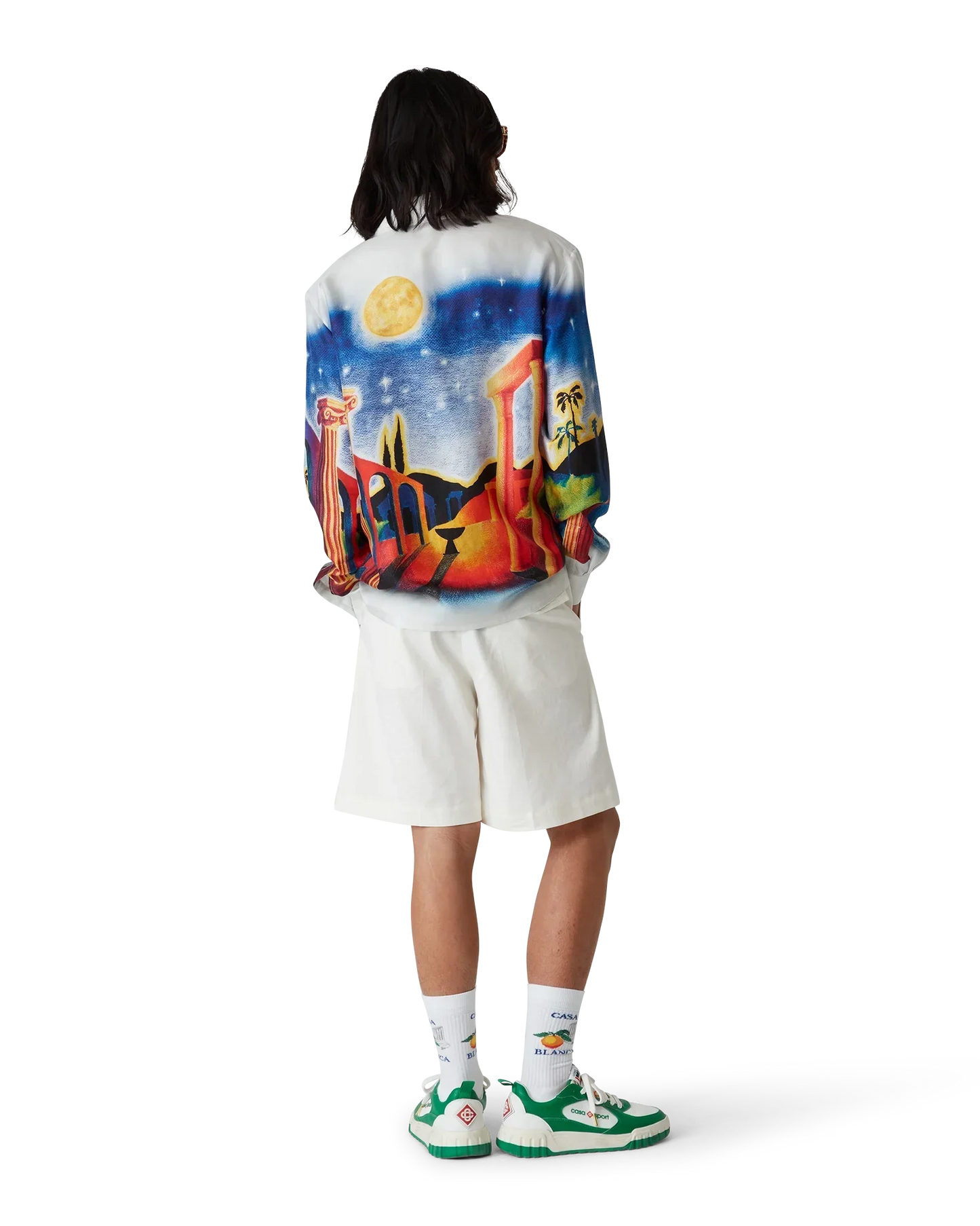 Midnight Acropolis Silk Long Sleeve Shirt | Casablanca Paris | Image 7