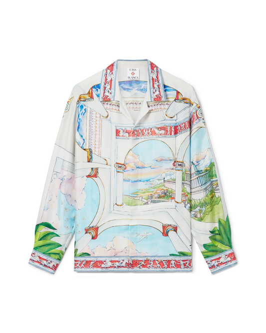 Le Passage Long Sleeve Silk Shirt | Casablanca Paris | Image 1