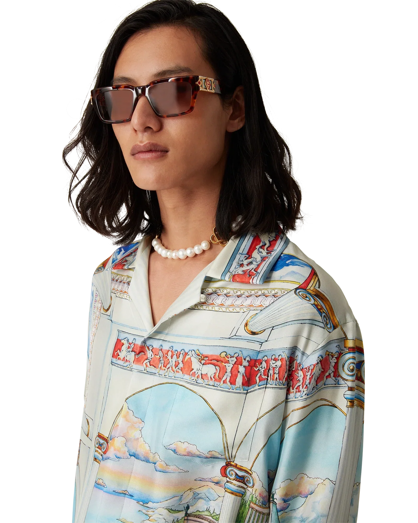 Le Passage Long Sleeve Silk Shirt | Casablanca Paris | Image 5