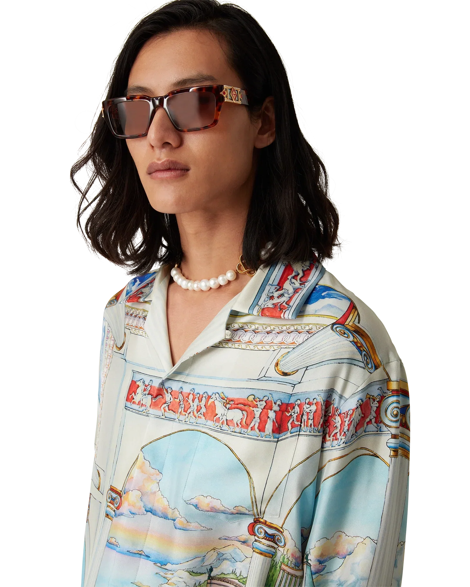 Le Passage Long Sleeve Silk Shirt | Casablanca Paris | Image 5