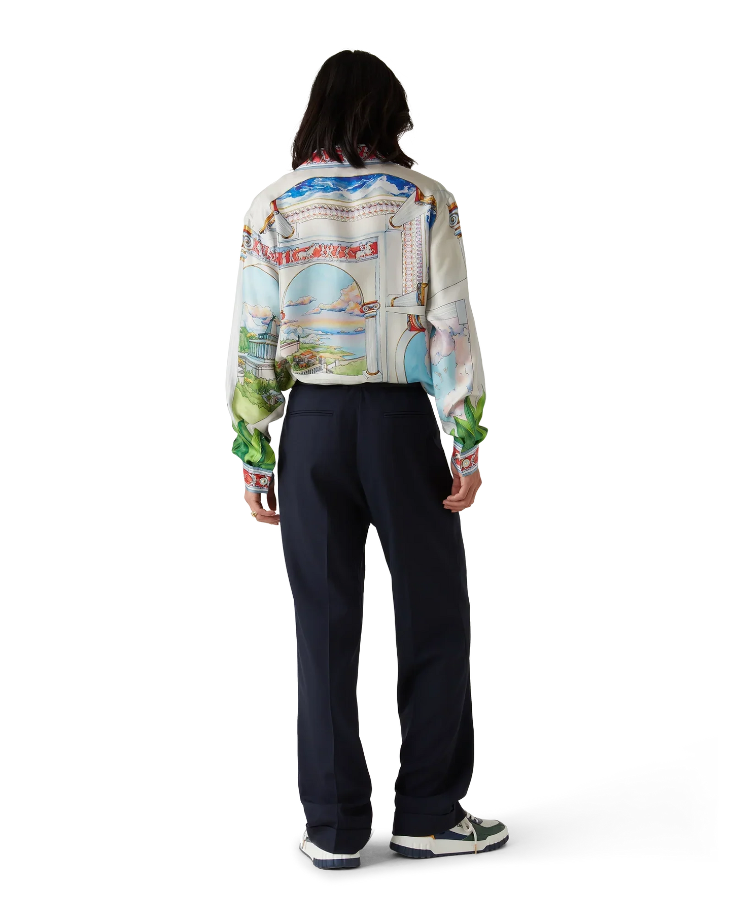 Le Passage Long Sleeve Silk Shirt | Casablanca Paris | Image 3