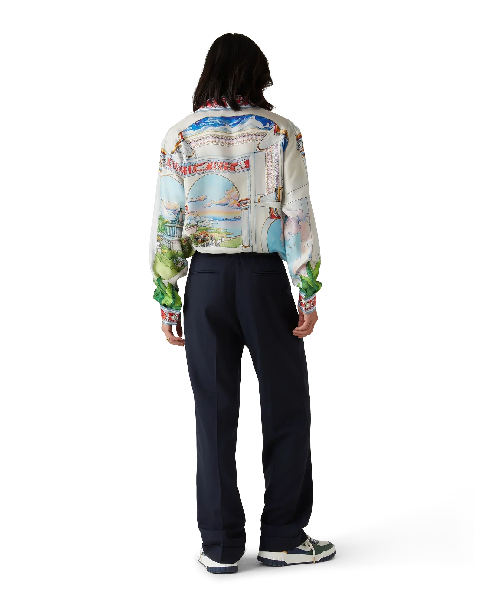 Le Passage Long Sleeve Silk Shirt | Casablanca Paris | Image 3