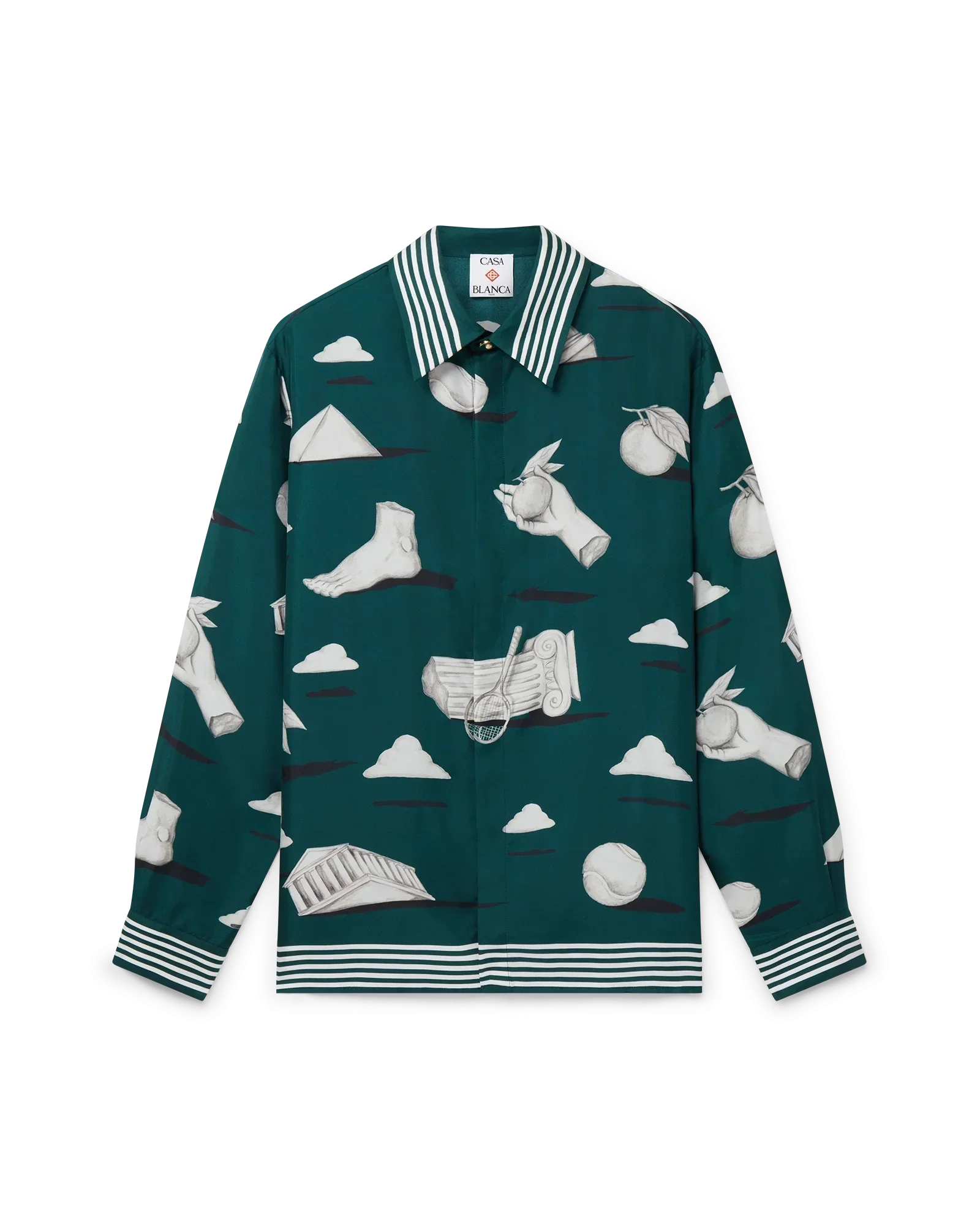 Metaphysical Silk Long Sleeve Shirt | Casablanca Paris | Image 1