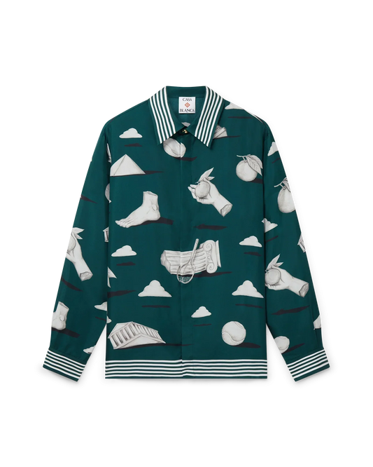Metaphysical Silk Long Sleeve Shirt | Casablanca Paris | Image 1