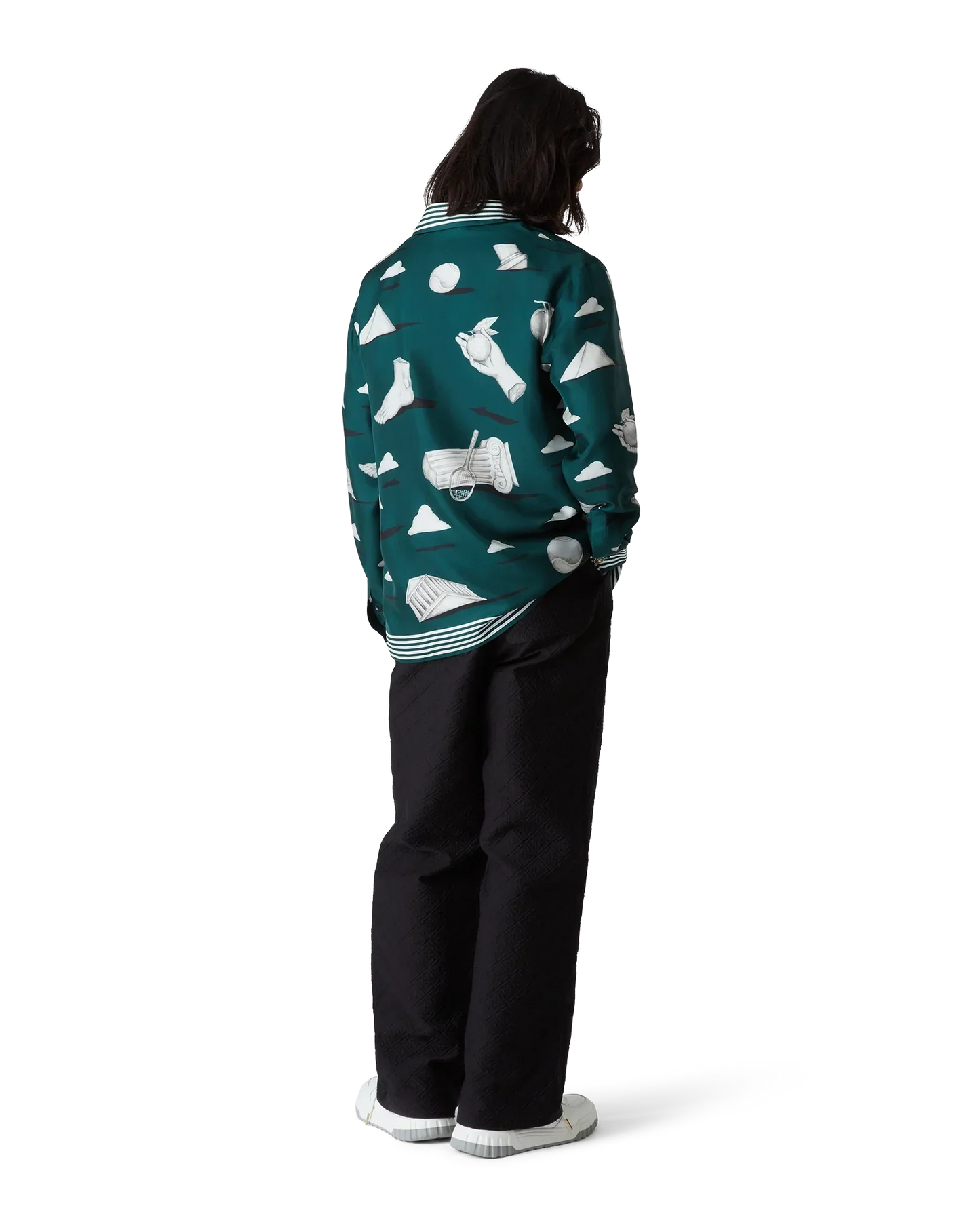 Metaphysical Long Sleeve Silk Shirt | Casablanca Paris | Image 3