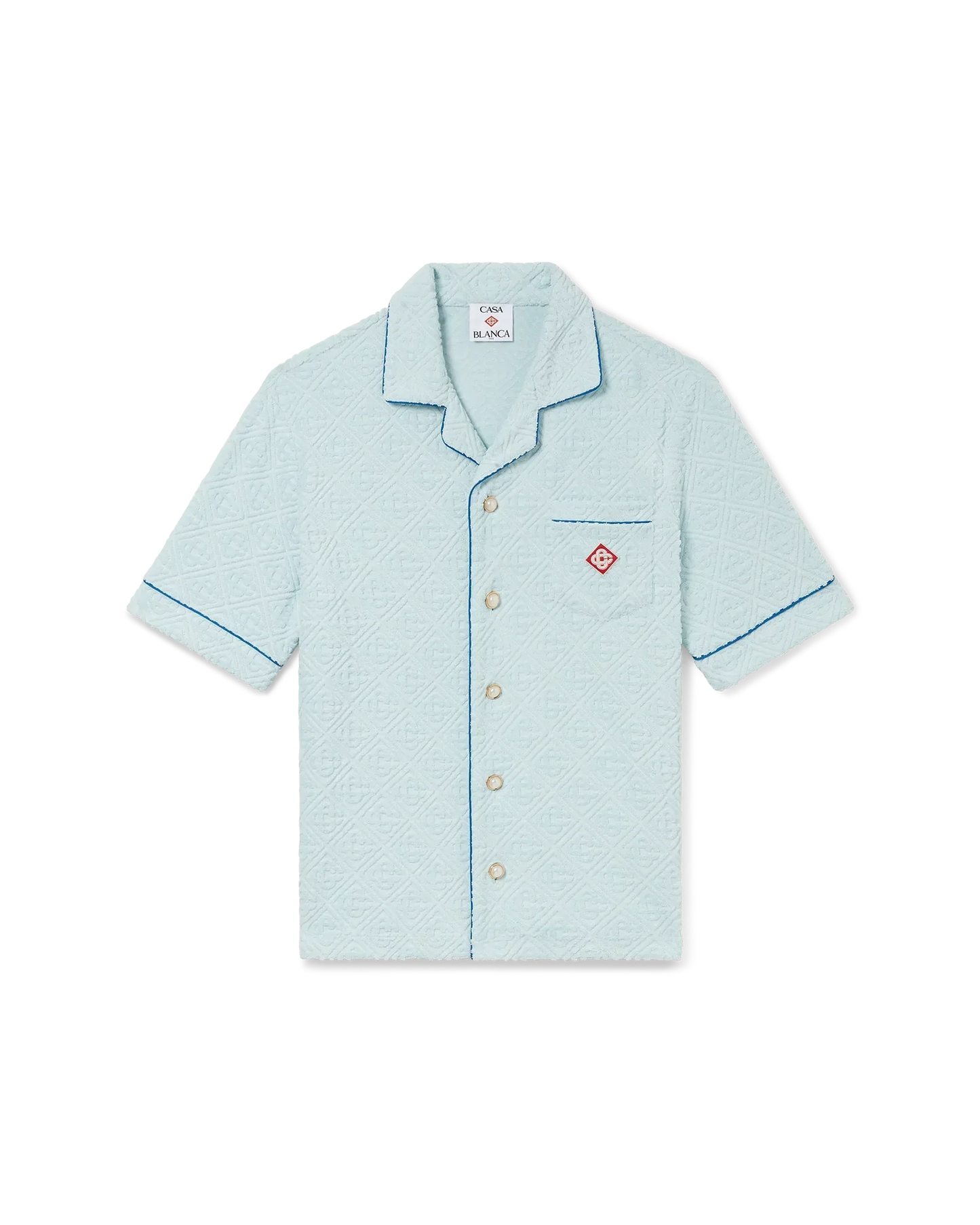 Monogram Towelling Short Sleeve Shirt | Casablanca Paris | Image 1