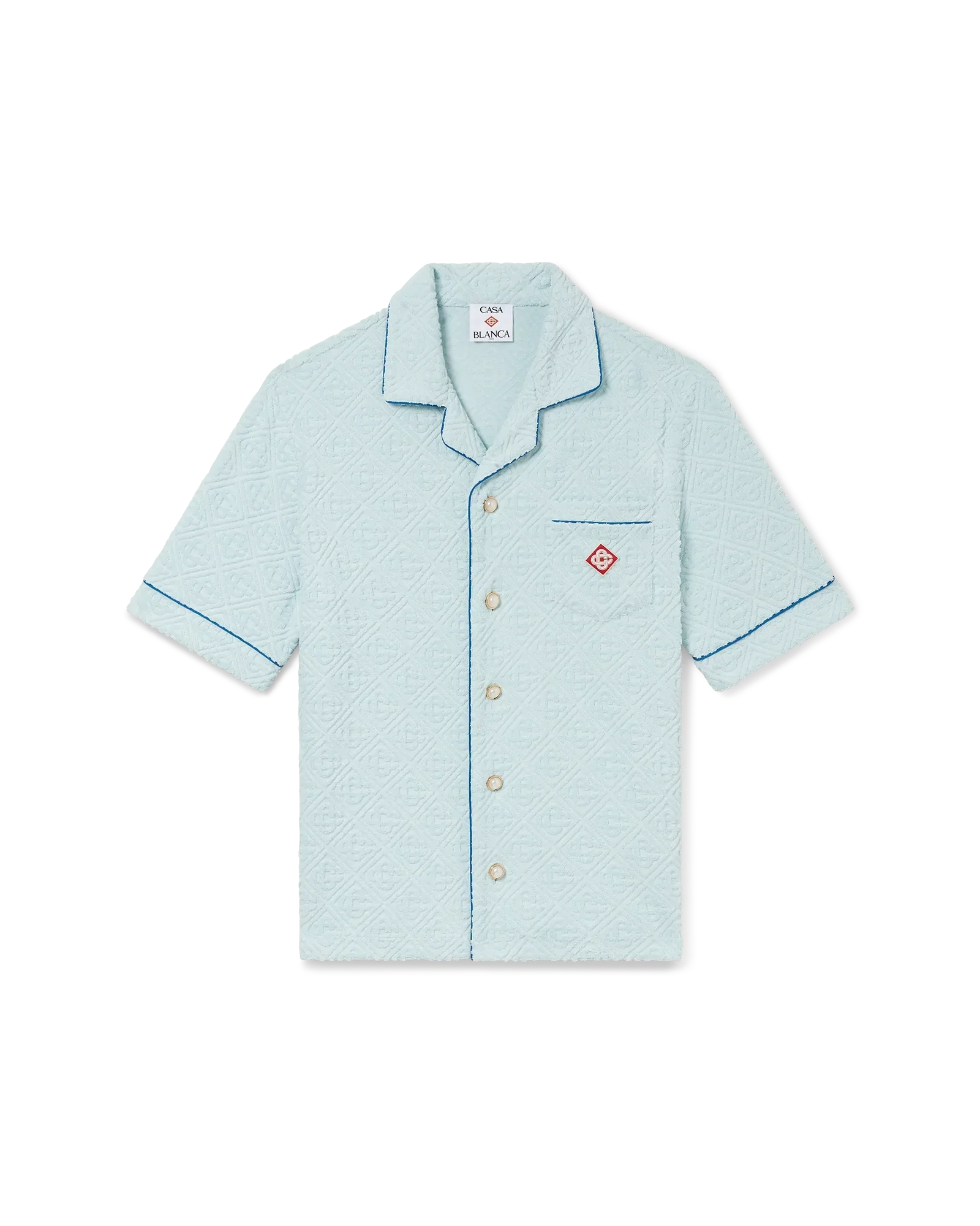 Monogram Towelling Short Sleeve Shirt | Casablanca Paris | Image 1