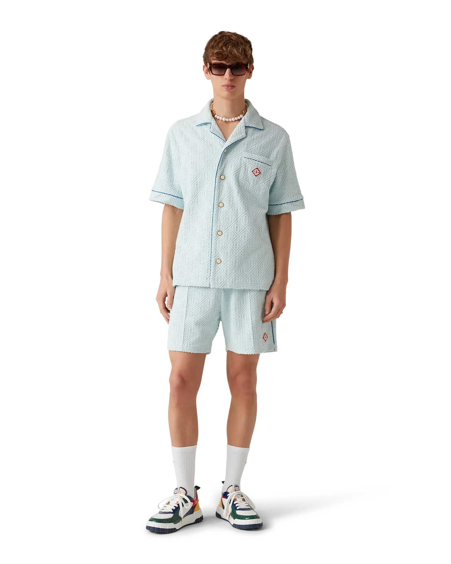 Monogram Towelling Short Sleeve Shirt | Casablanca Paris | Image 2