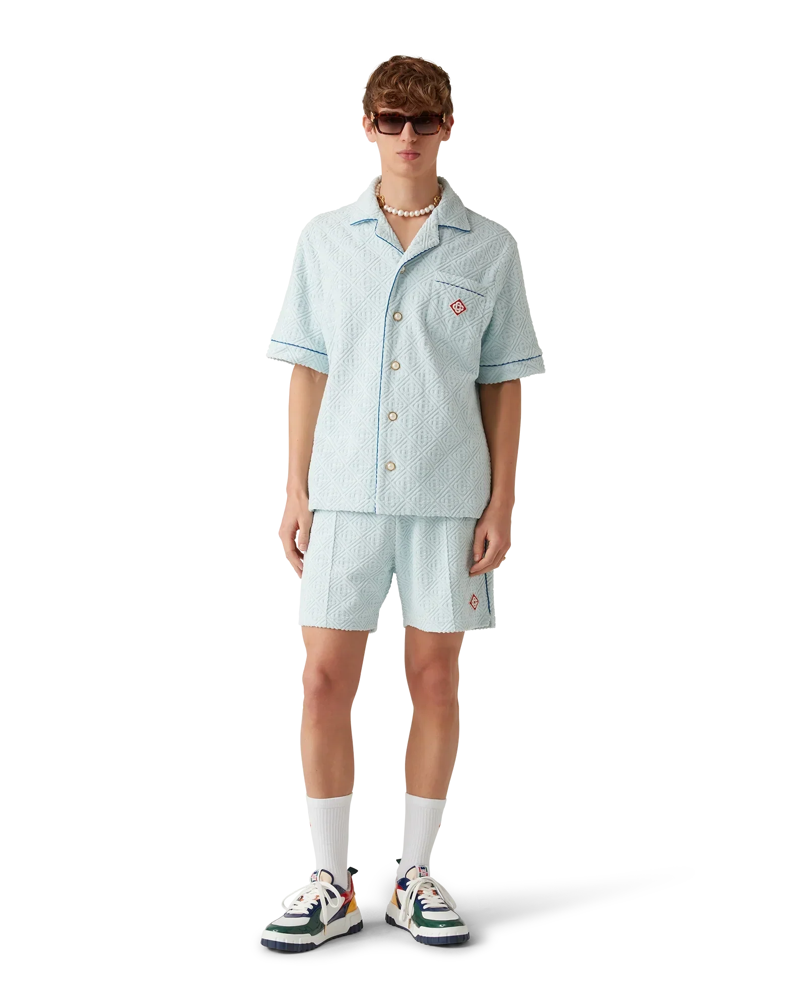 Monogram Towelling Short Sleeve Shirt | Casablanca Paris | Image 2