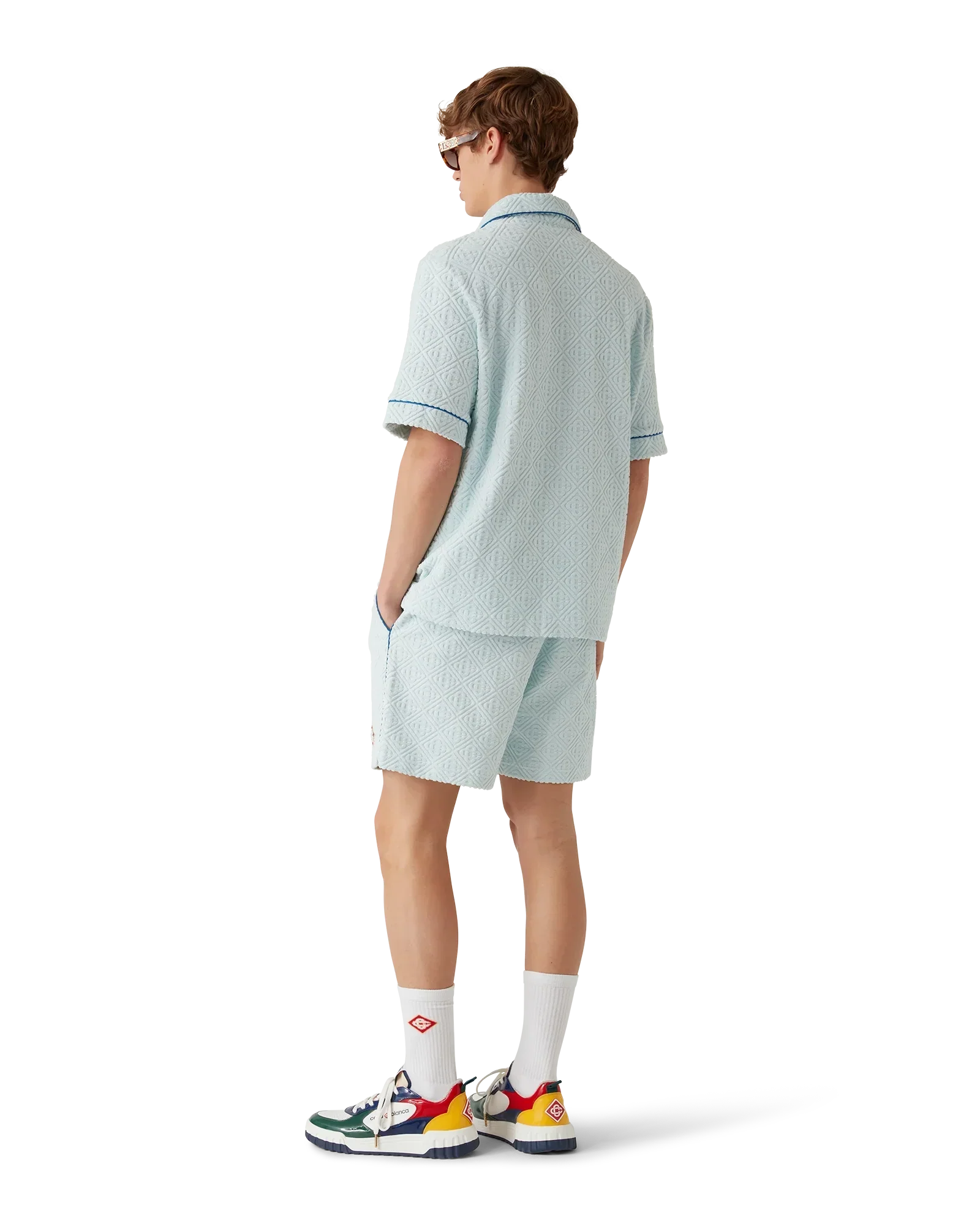 Monogram Towelling Short Sleeve Shirt | Casablanca Paris | Image 3