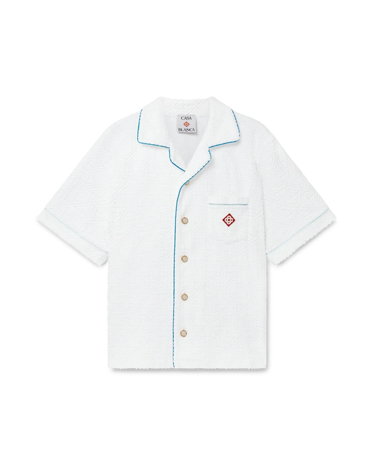 Monogram Short Sleeve Towelling Shirt | Casablanca Paris | Image 1