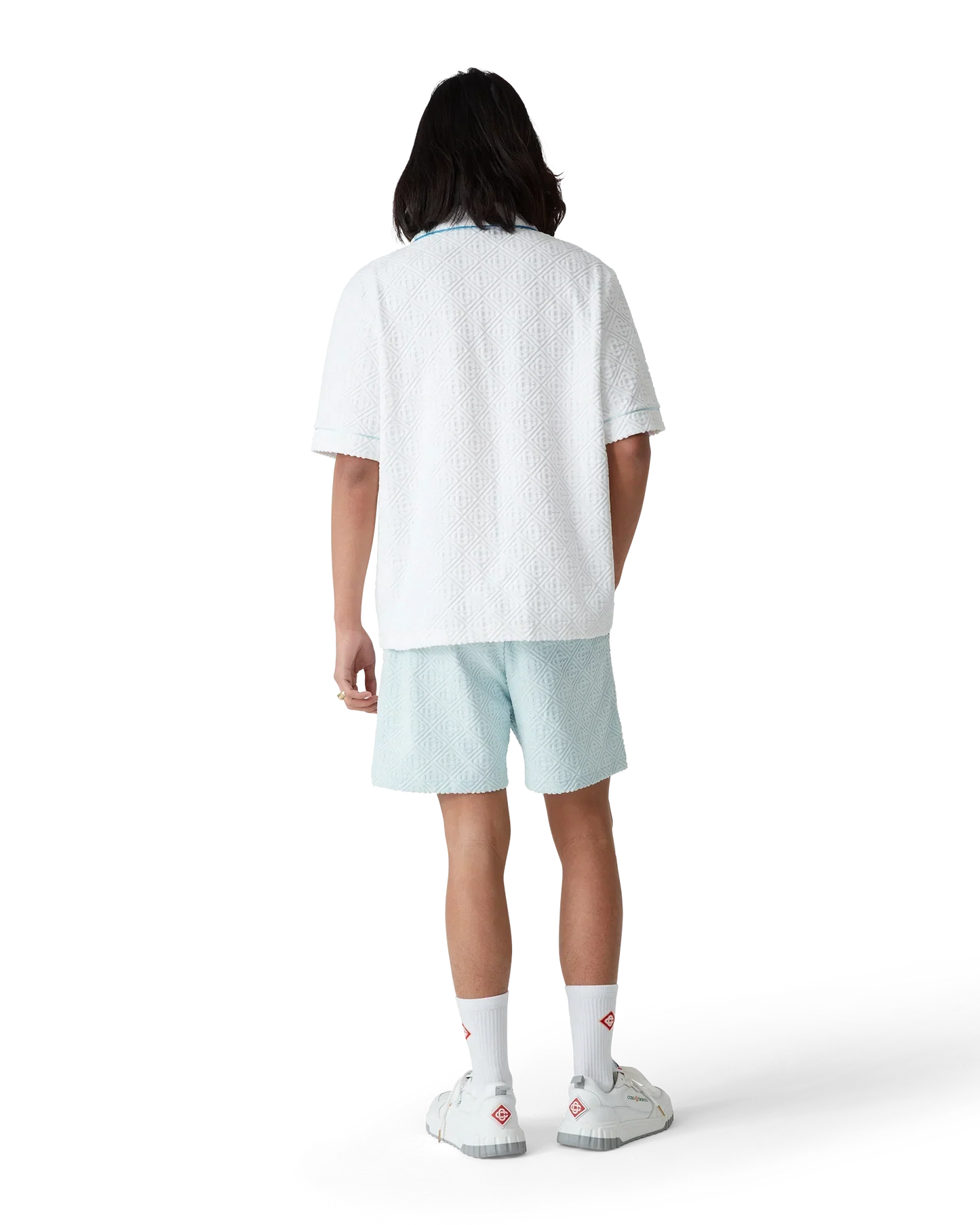 Monogram Short Sleeve Towelling Shirt | Casablanca Paris | Image 3
