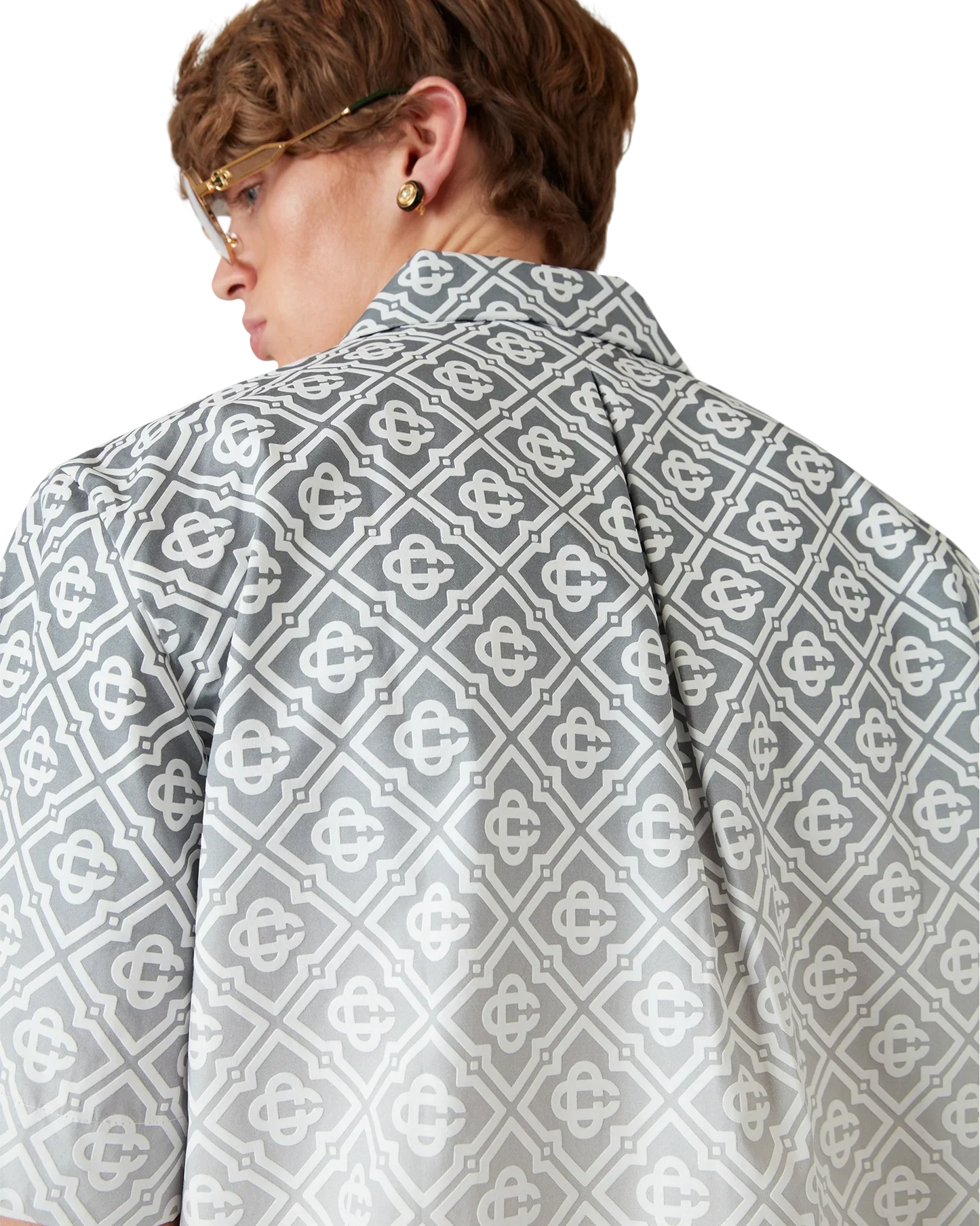 Monogram Gradient Short Sleeve Shirt | Casablanca Paris | Image 4