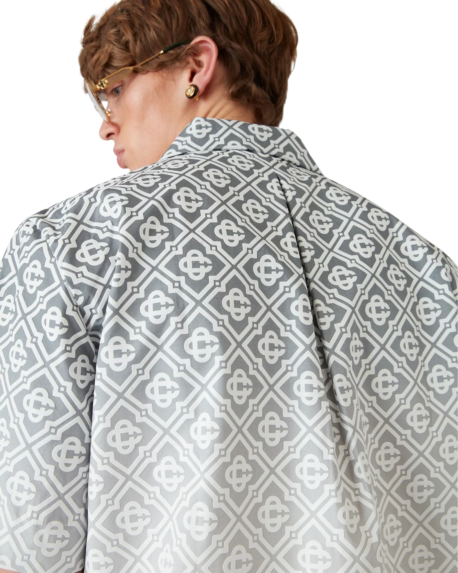 Monogram Gradient Short Sleeve Shirt | Casablanca Paris | Image 4