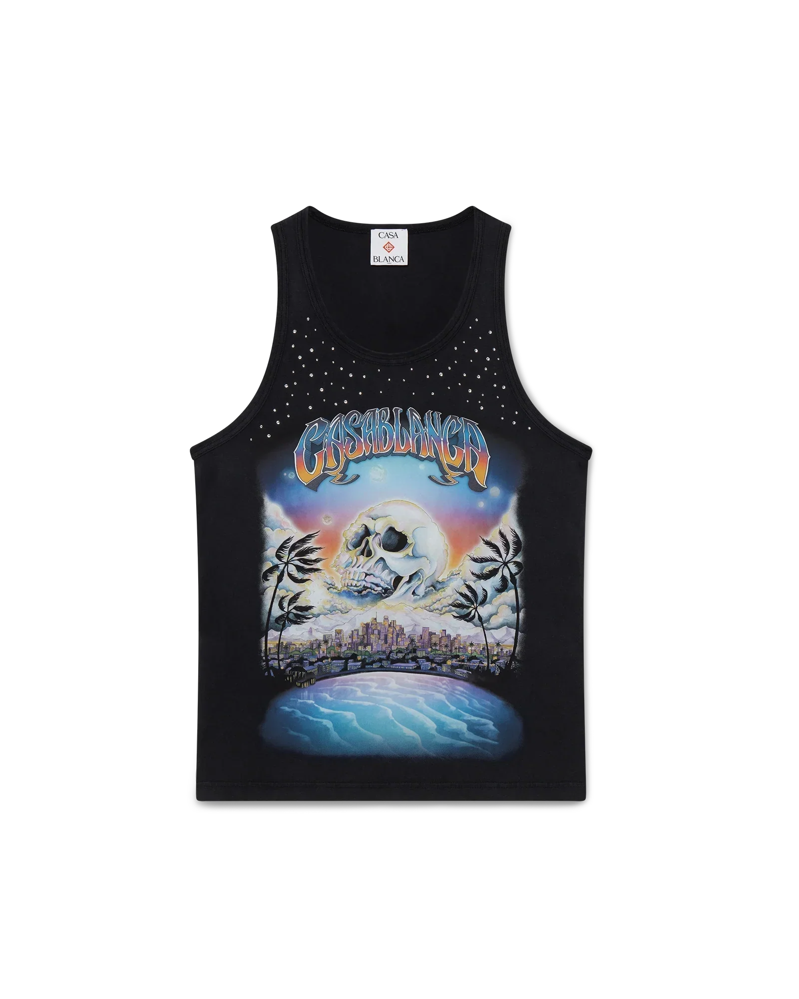 La Prémonition Crystal Embellished Tank Top | Casablanca Paris | Image 1