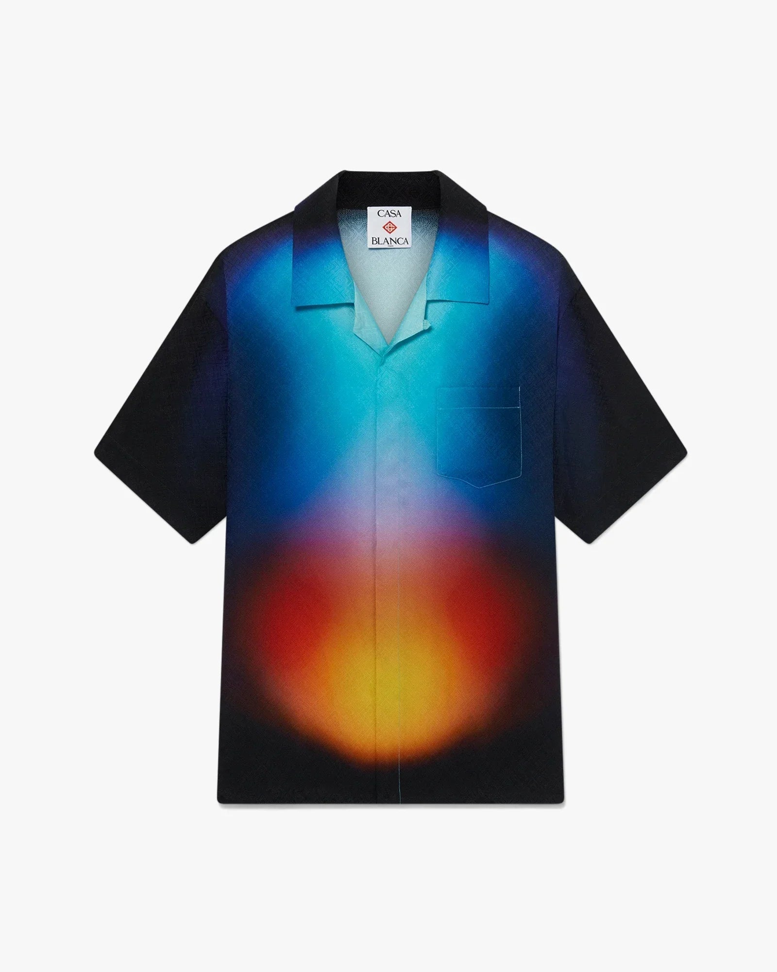 Gradient Silk Short Sleeve Shirt | Casablanca Paris | Image 1