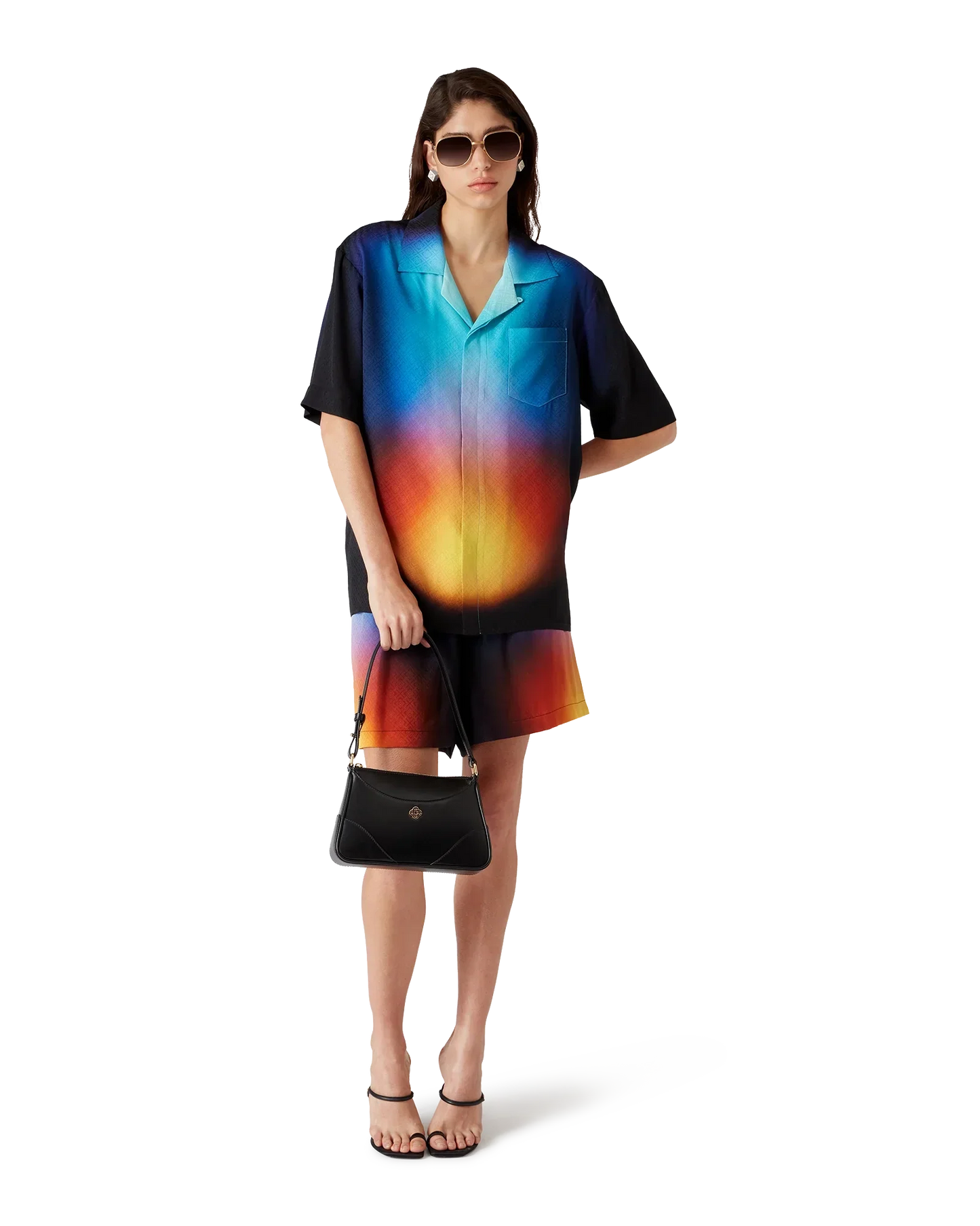 Gradient Silk Short Sleeve Shirt | Casablanca Paris | Image 2
