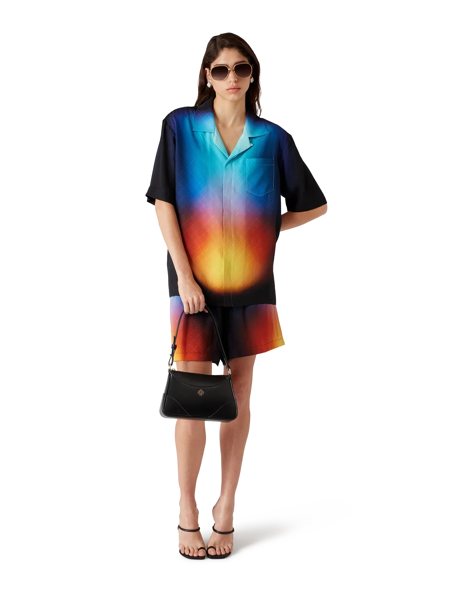 Gradient Silk Short Sleeve Shirt | Casablanca Paris | Image 2