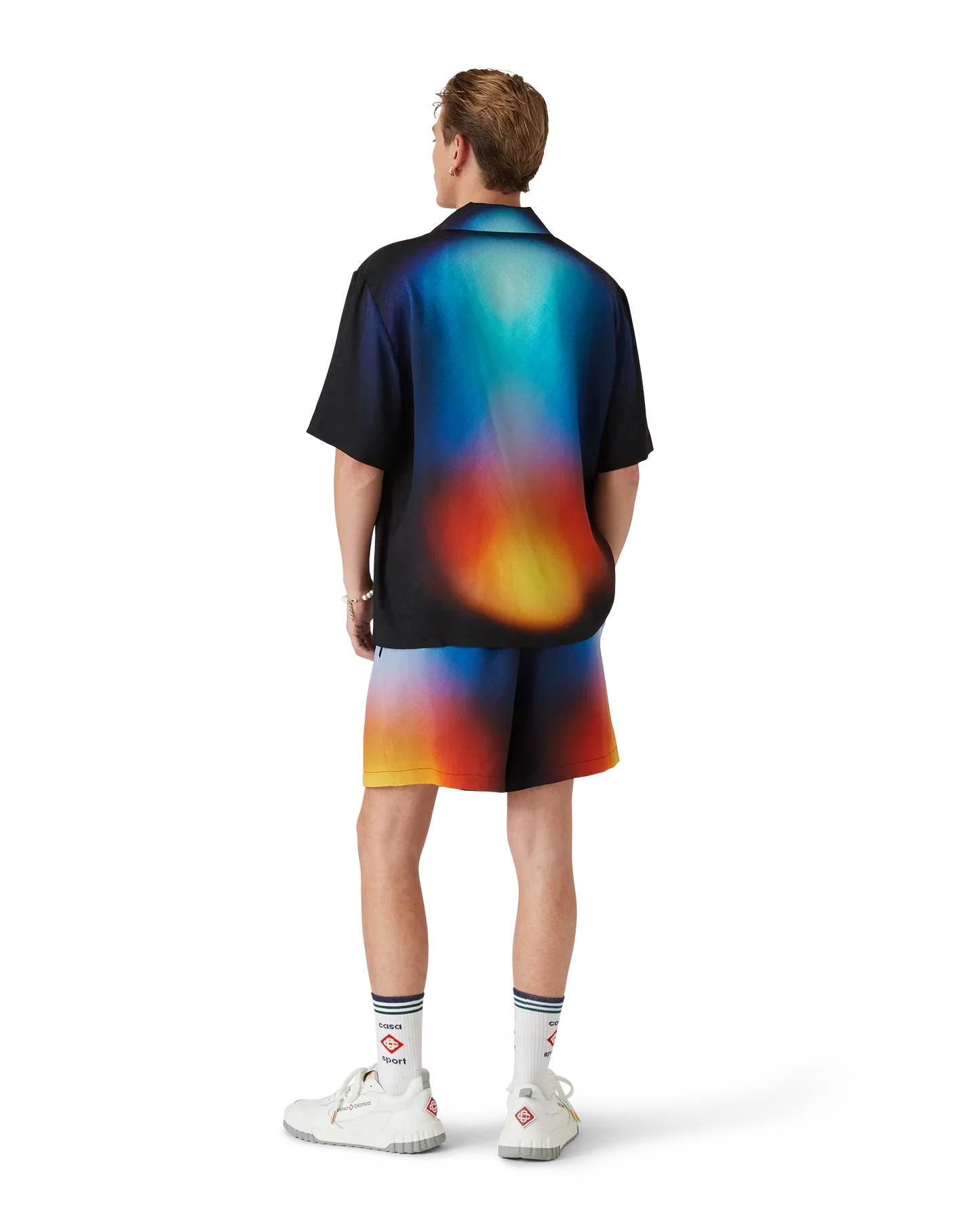 Gradient Silk Short Sleeve Shirt | Casablanca Paris | Image 7