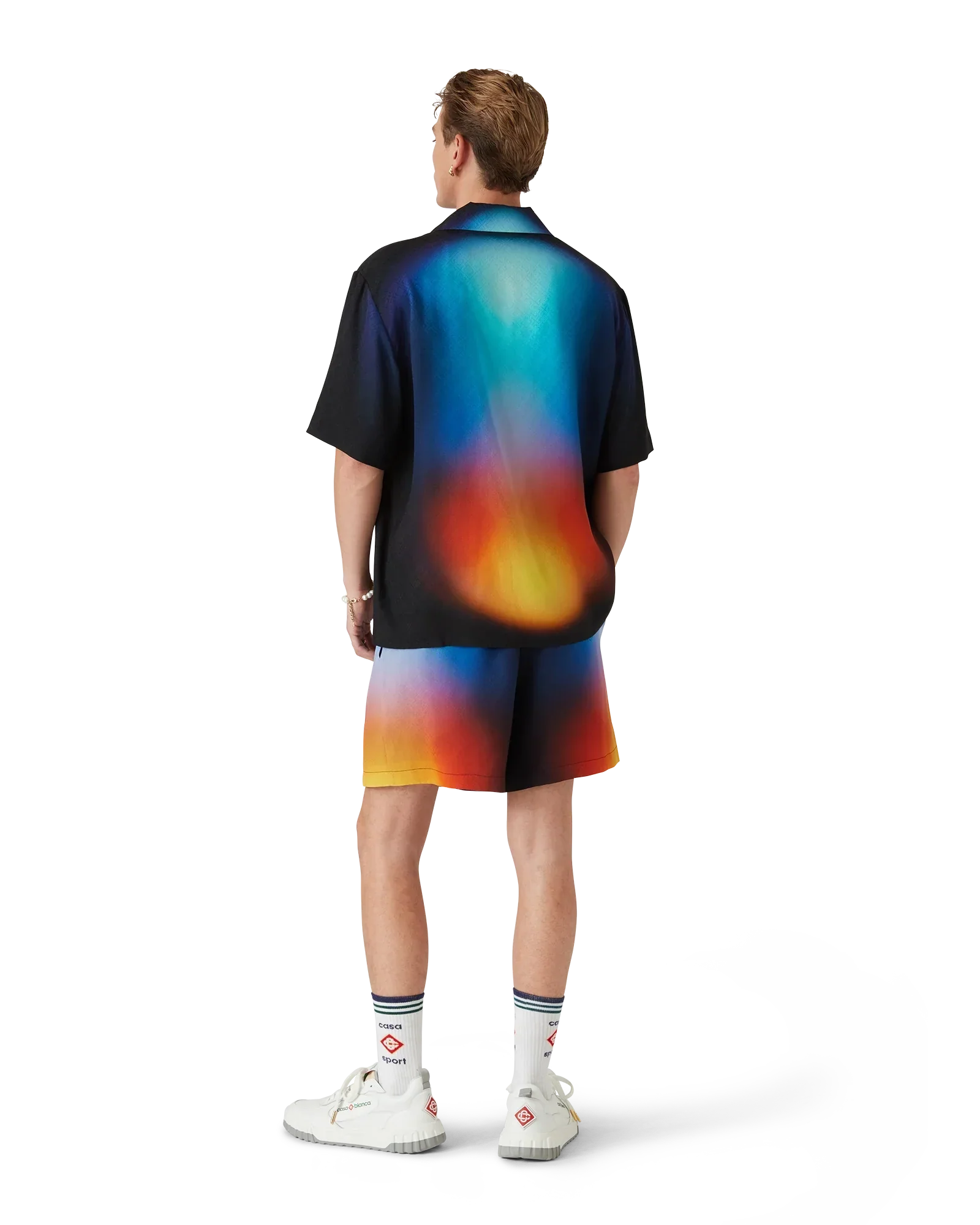 Gradient Silk Short Sleeve Shirt | Casablanca Paris | Image 7